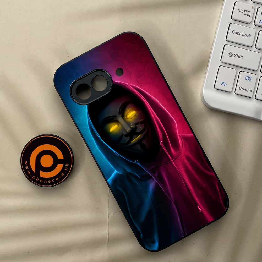 Google Pixel 9a - Anonymous 2.0 Series - Premium Metal Printed soft Bumper Shock Proof Case