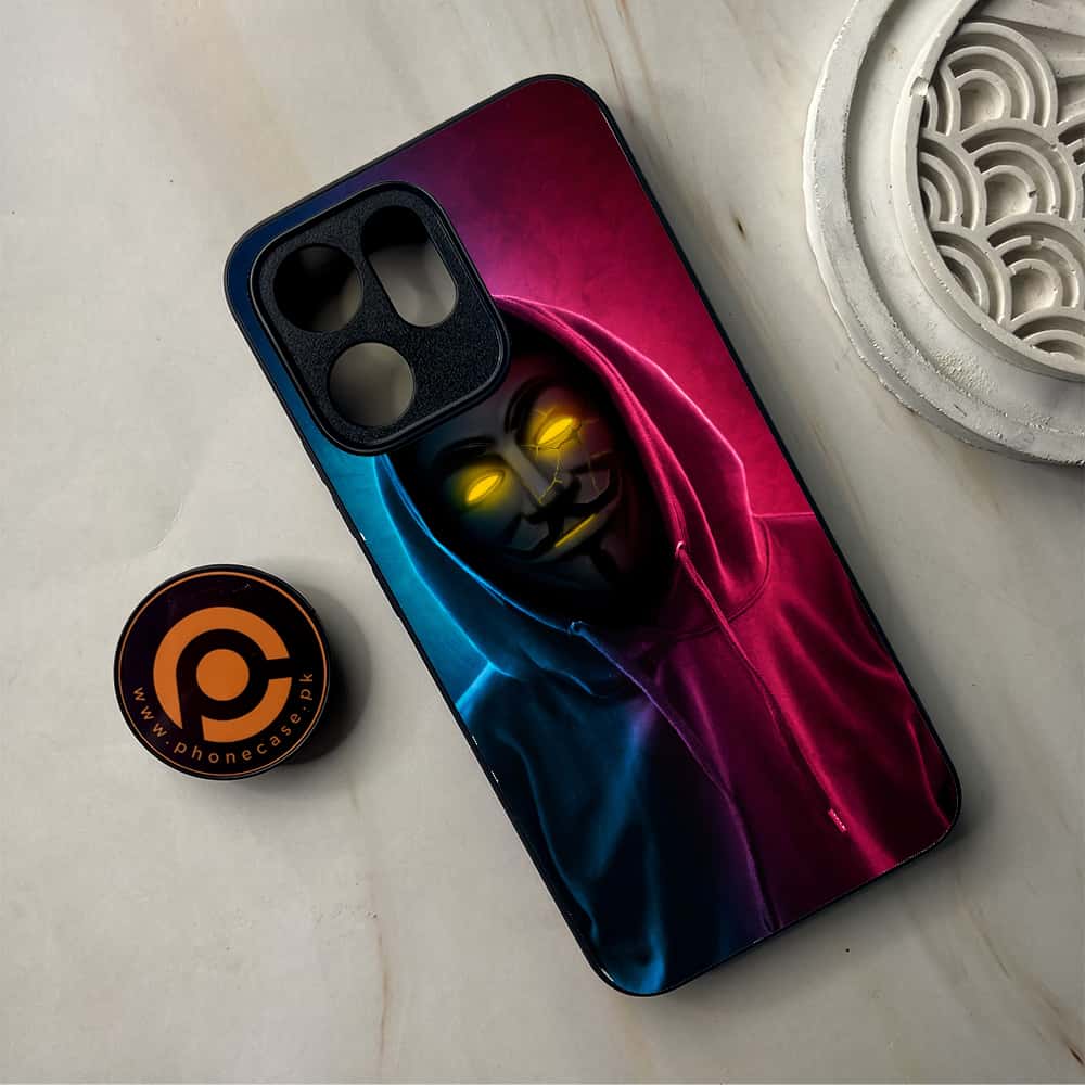 Oppo Reno 14F - Anonymous 2.0 Series - Premium Metal Printed Soft Bumper Shockproof Case