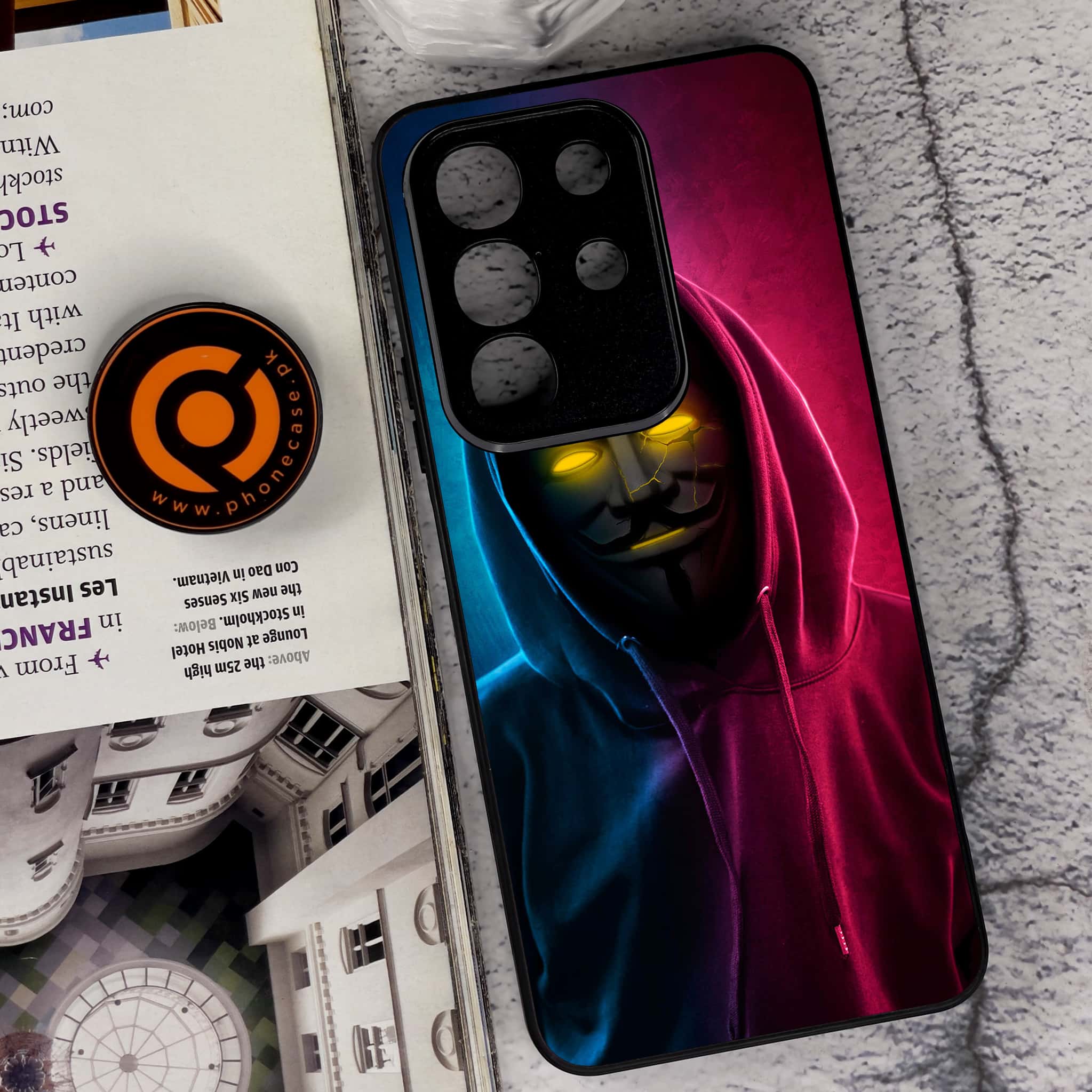 Vivo Y29 4G - Anonymous 2.0 Series - Premium Metal Printed soft Bumper Shock Proof Case