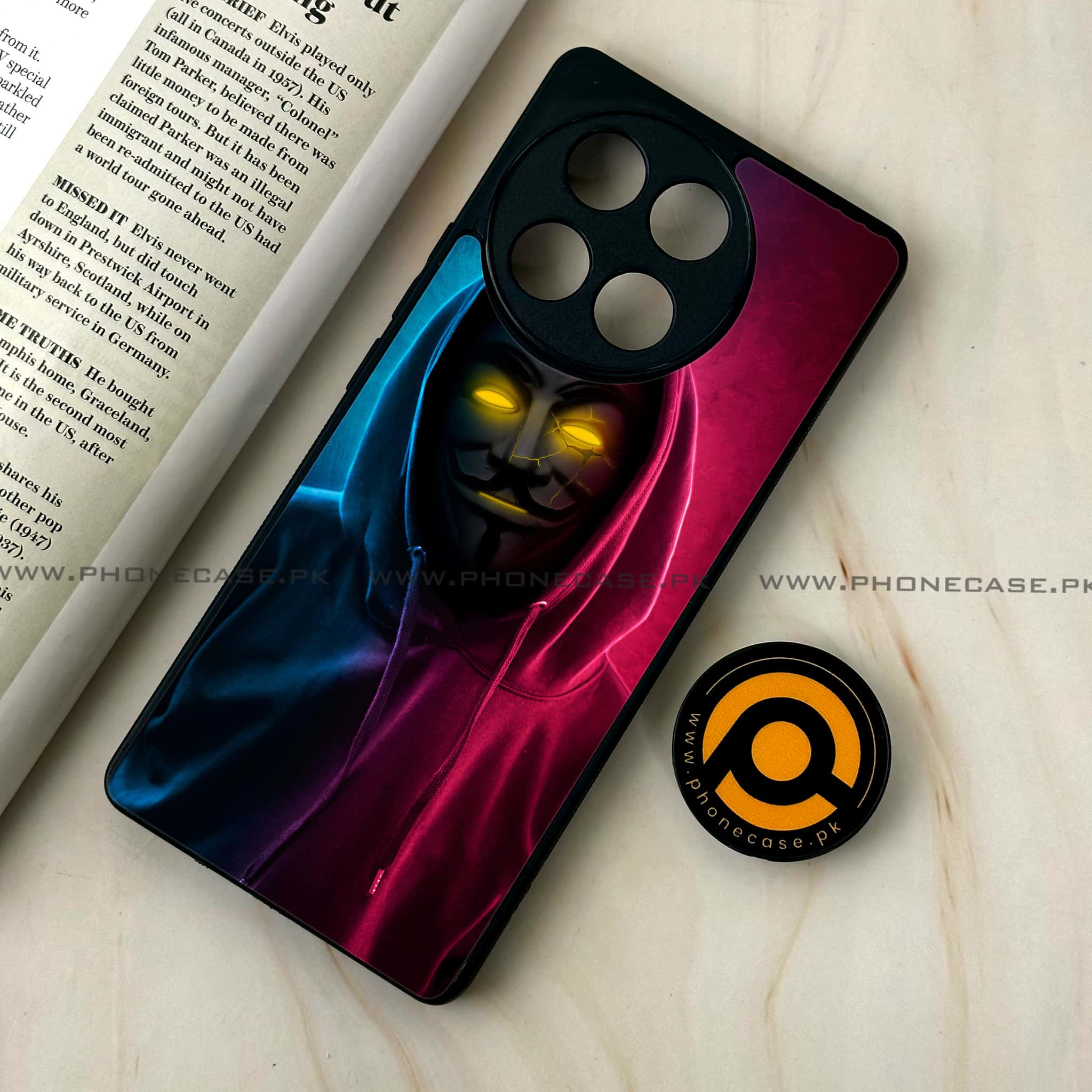 Tecno Camon 30s - Anonymous 2.0 Series - Premium Metal Printed soft Bumper shock Proof Case