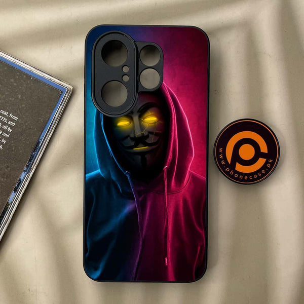 Vivo X200 FE - Anonymous 2.0 Design 2  - Premium Metal Printed soft Bumper Shock Proof Case  CS-39505