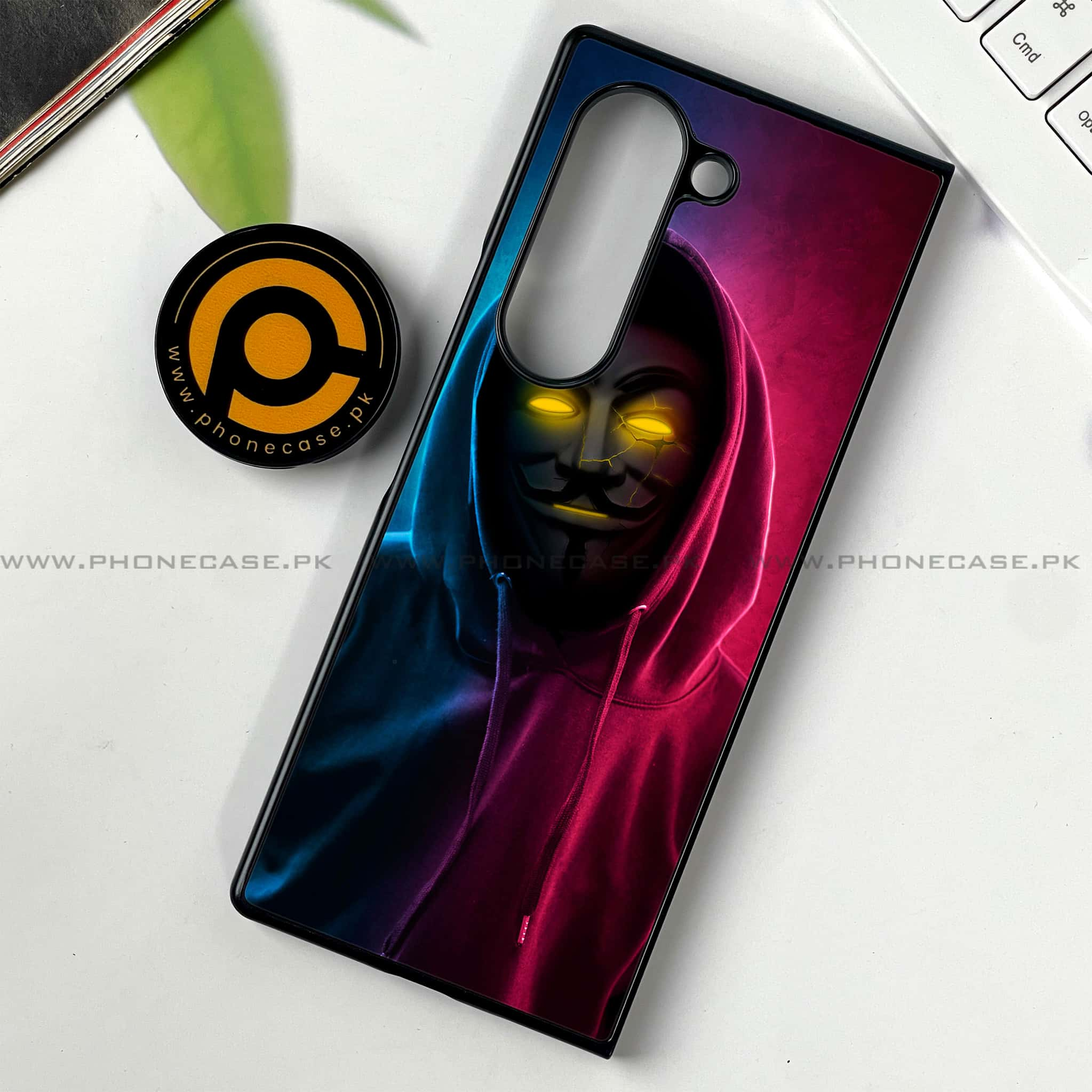 Samsung Galaxy Z Fold 6 - Anonymous 2.0 Series - Premium Printed Metal soft Bumper shock Proof Case