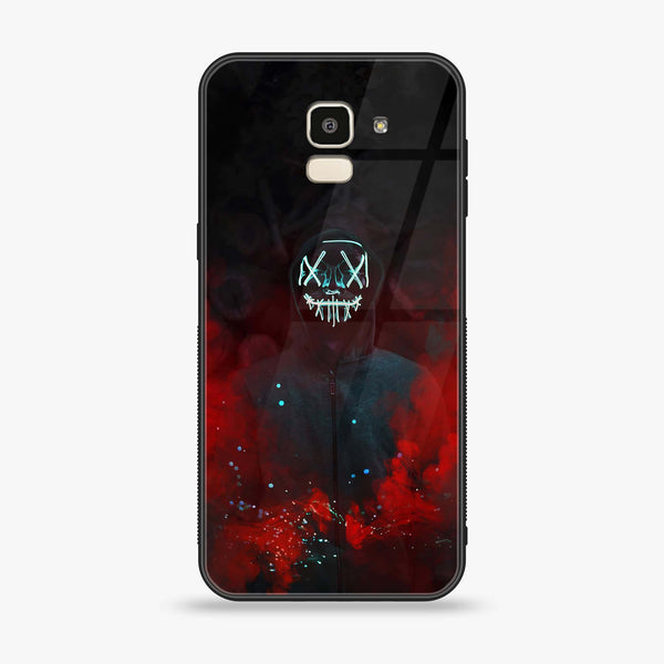 Samsung Galaxy J6 (2018) - Anonymous 2.0 Design 3 - Premium Printed Glass soft Bumper shock Proof Case  CS-35396