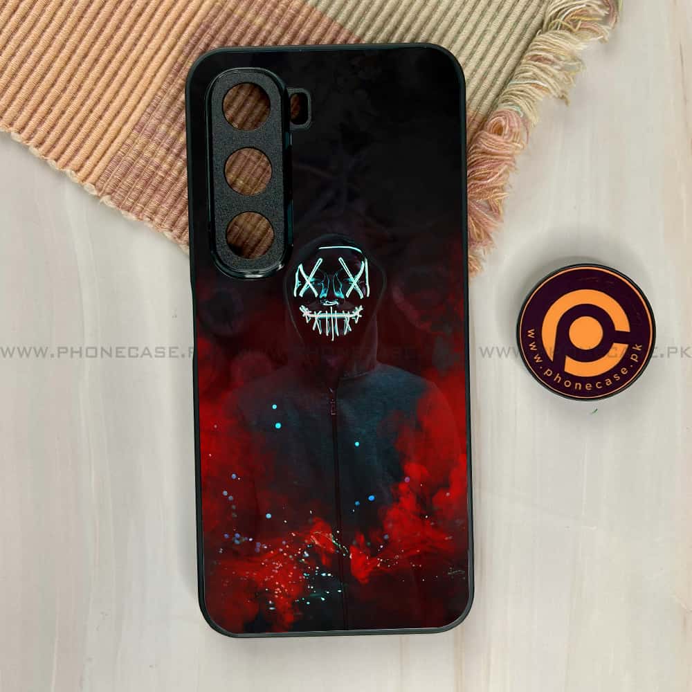 Infinix Hot 60i - Anonymous 2.0 Series - Premium Metal Printed soft Bumper shock Proof Case
