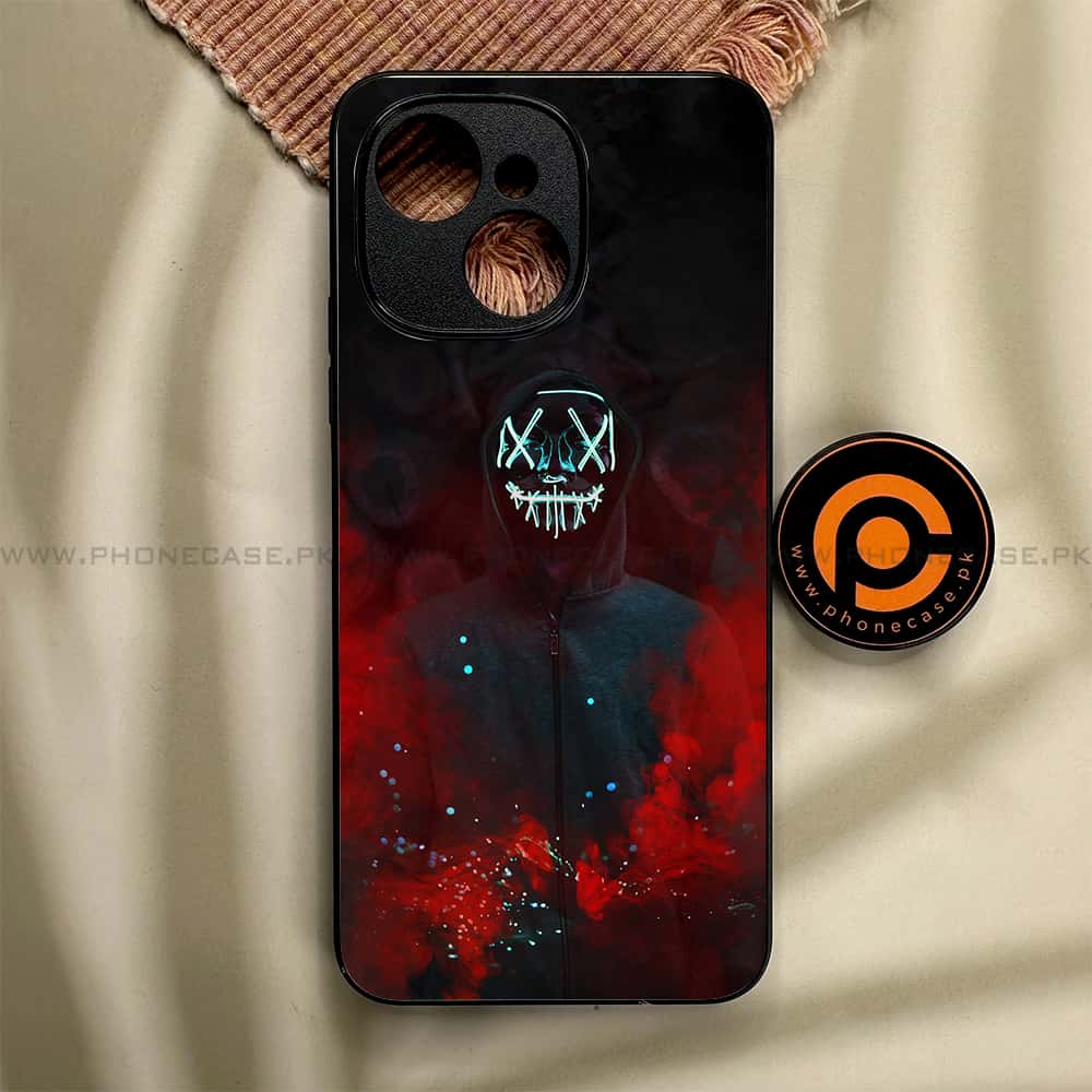 Tecno Spark 40C - Anonymous 2.0 Series - Premium Metal Printed soft Bumper shock Proof Case