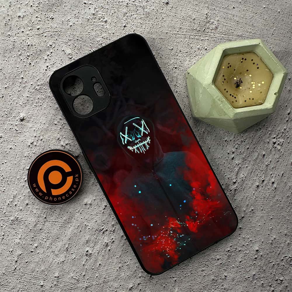 Nothing Phone 2 - Anonymous 2.0 Series - Premium Metal  Printed soft Bumper shock Proof Case