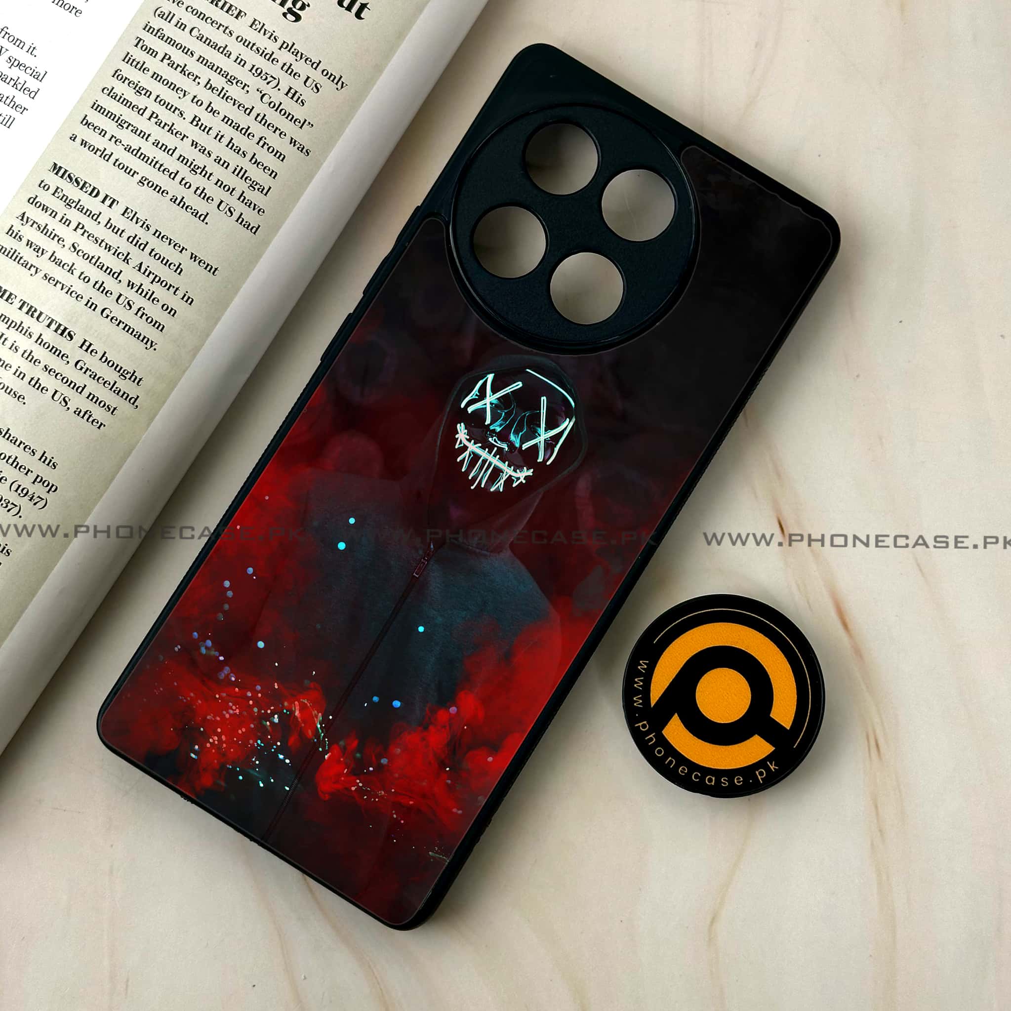 Tecno Camon 30s - Anonymous 2.0 Series - Premium Metal Printed soft Bumper shock Proof Case
