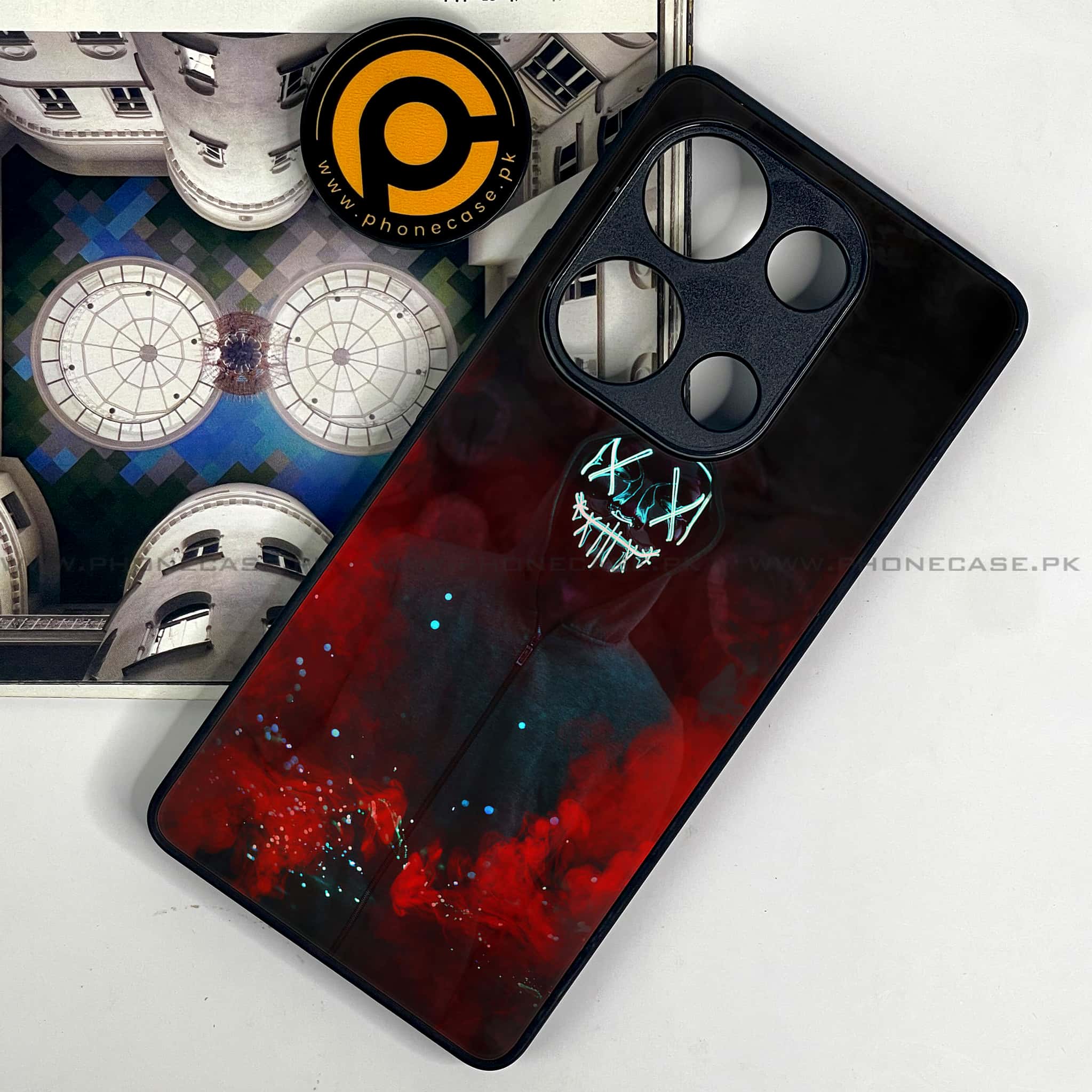 Redmi Note 13 Pro 4G - Anonymous 2.0 Series - Premium Metal Printed soft Bumper shock Proof Case