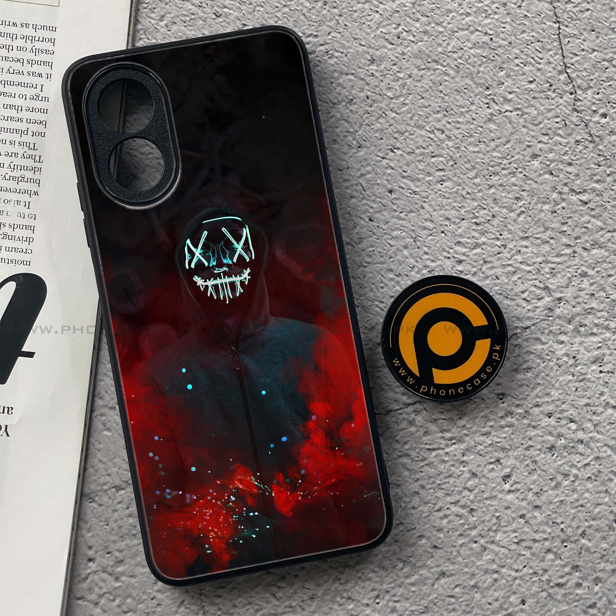 Oppo A38 4G - Anonymous 2.0 Series - Premium Printed Metal soft Bumper shock Proof Case