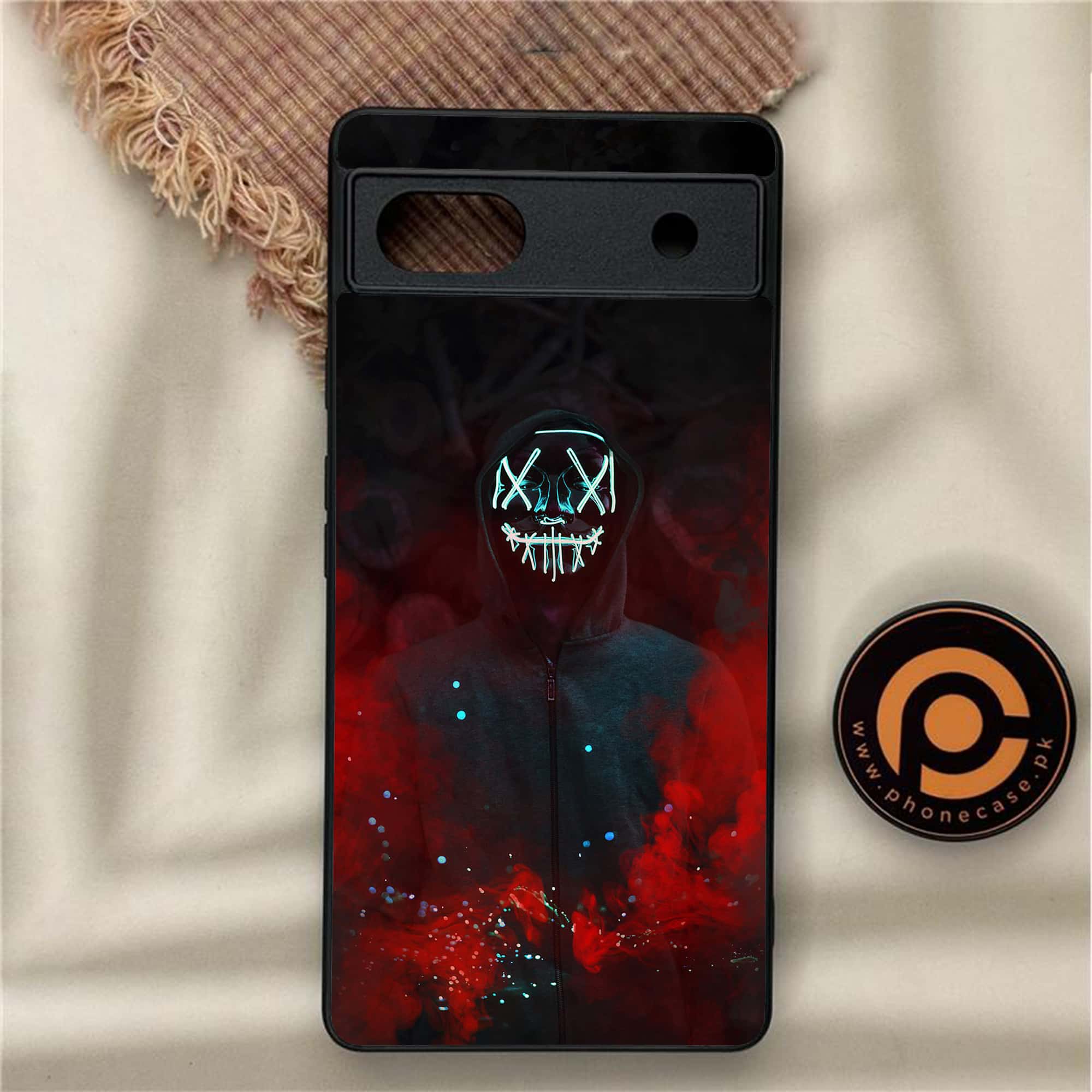 Google Pixel 6A - Anonymous 2.0 Series - Premium Metal Printed soft Bumper Shock Proof Case