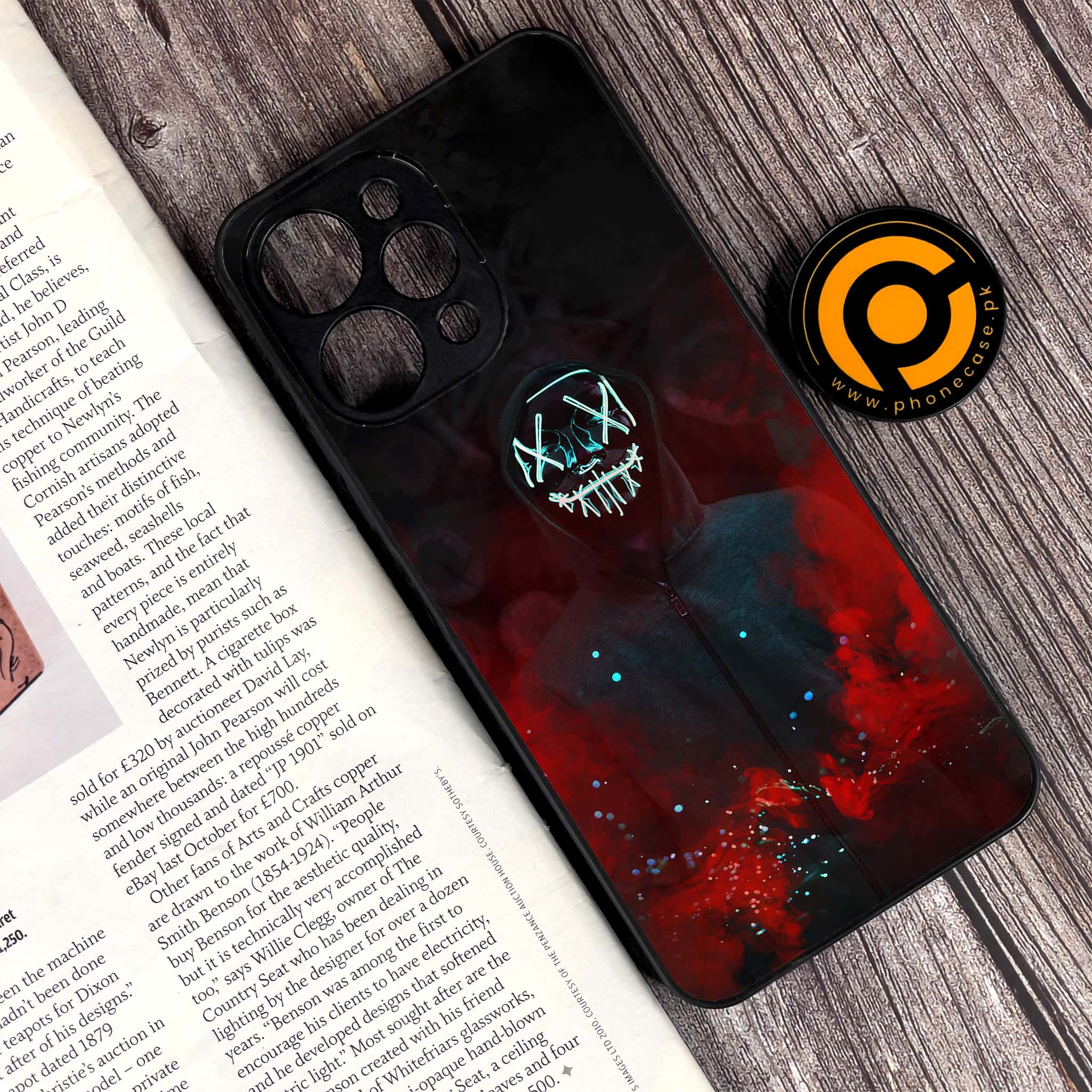 Xiaomi Redmi 12 - Anonymous 2.0 Series - Premium Printed Glass soft Bumper shock Proof Case