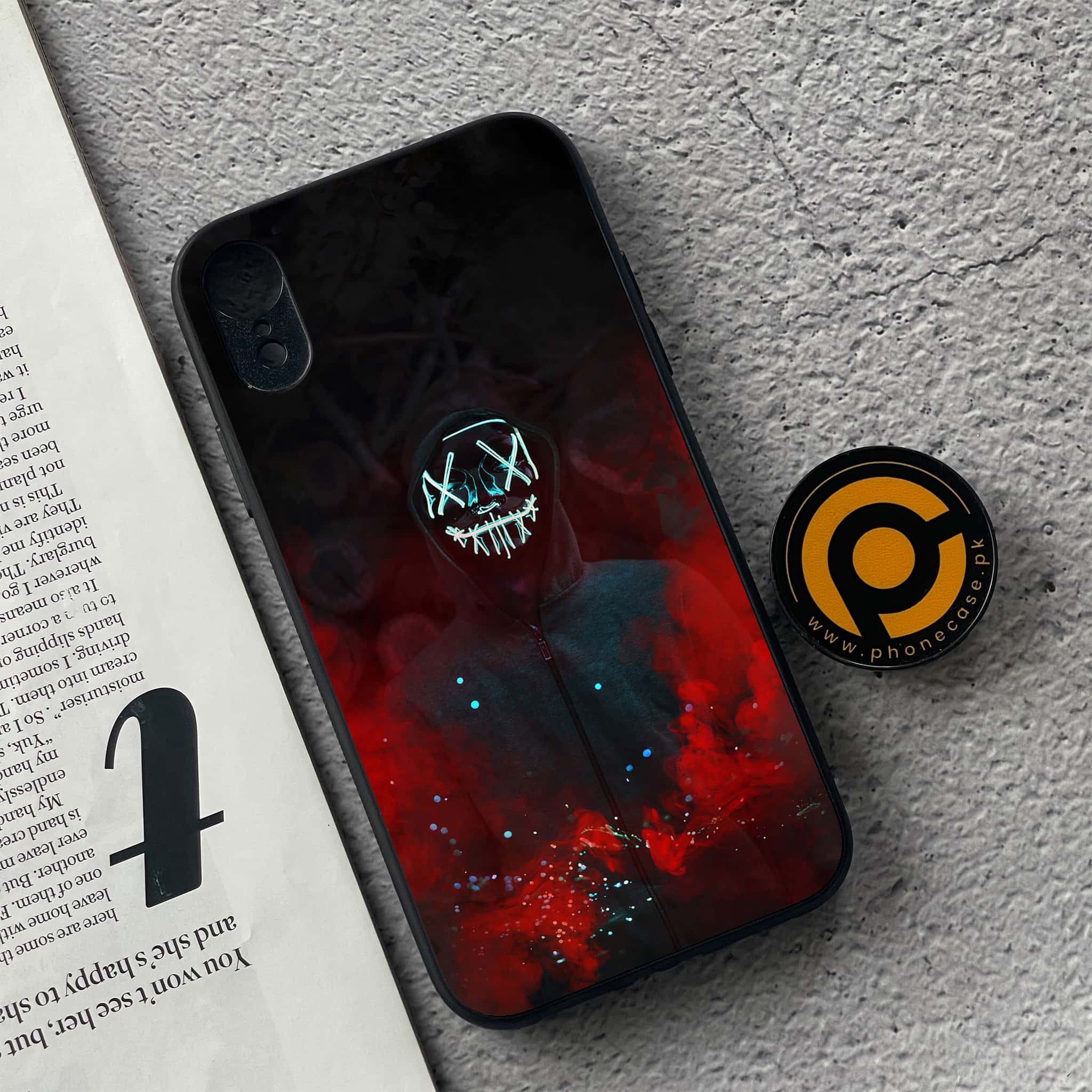 iPhone XR - Anonymous 2.0 Series - Premium Metal Printed soft Bumper shock Proof Case