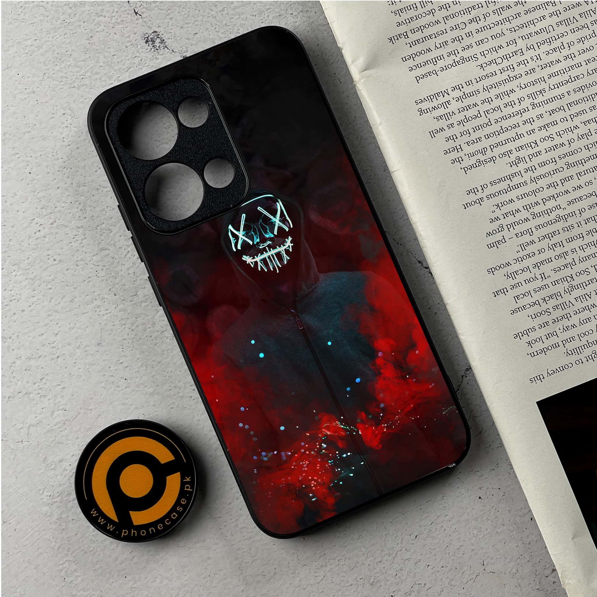 Oppo Reno 13 - Anonymous 2.0 Series - Premium Metal Printed Soft Bumper Shockproof Case