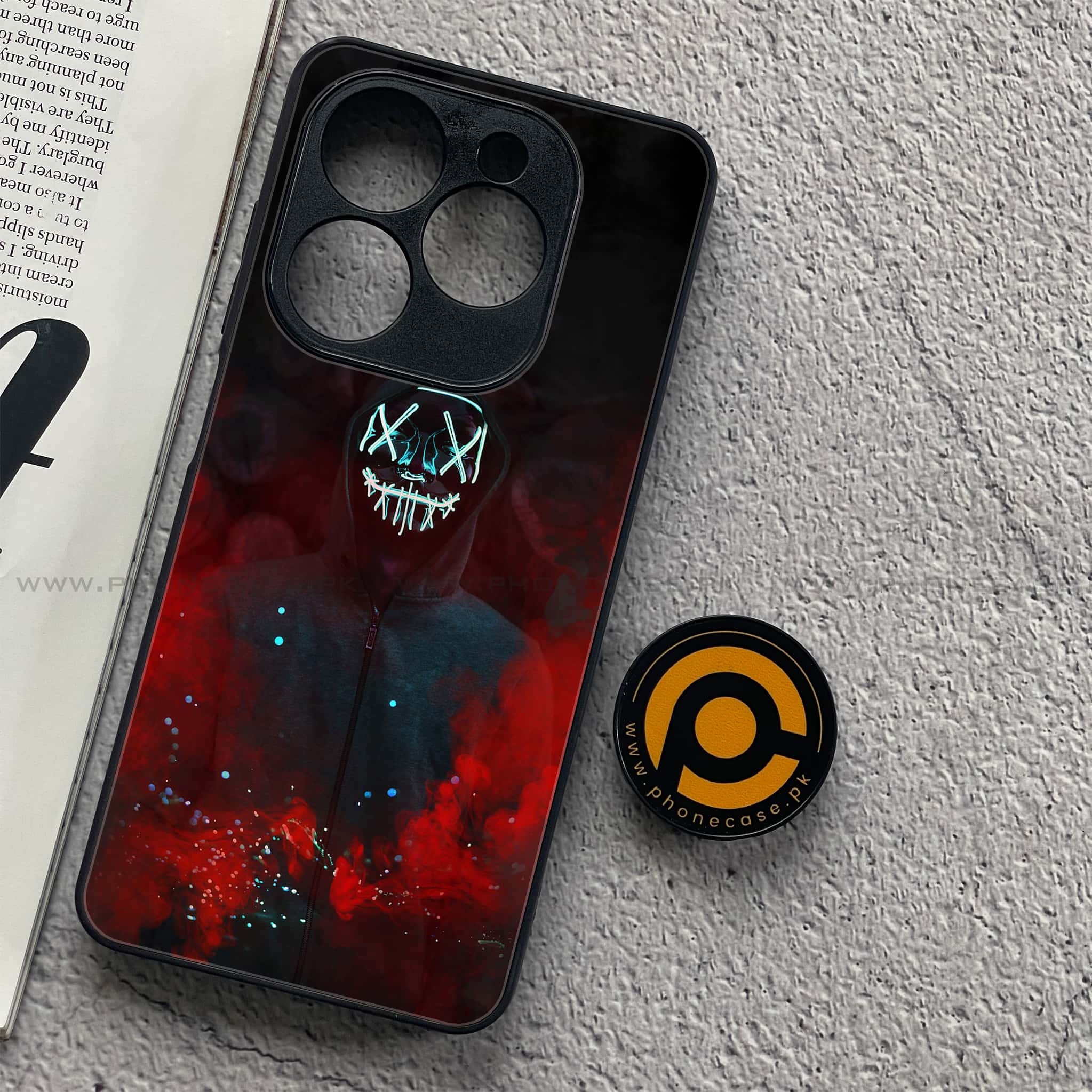 Infinix Smart 8 Pro - Anonymous 2.0 Series - Premium Metal Printed soft Bumper shock Proof Case