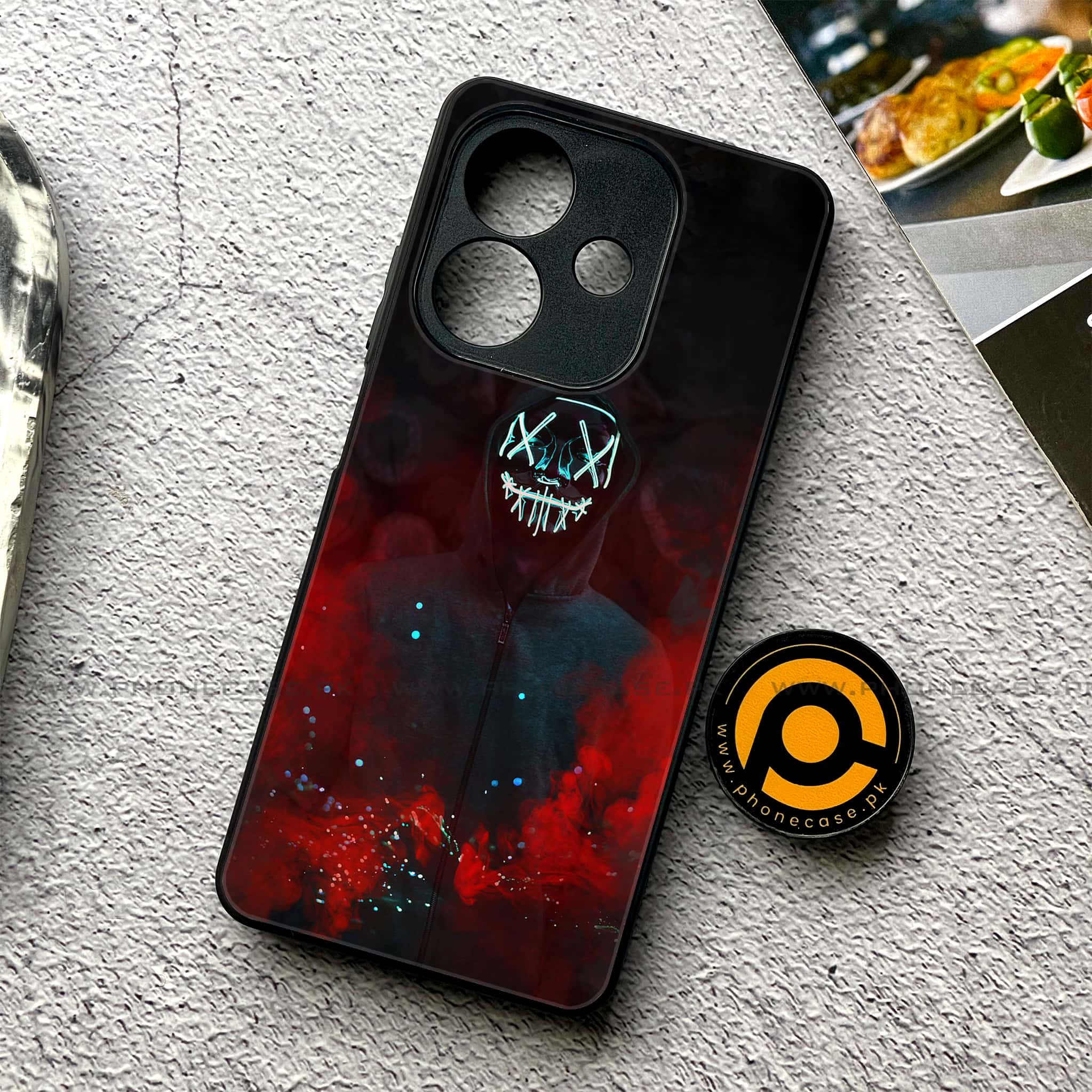 Oppo A5i - Anonymous 2.0 Series - Premium Metal Printed soft Bumper shock Proof Case