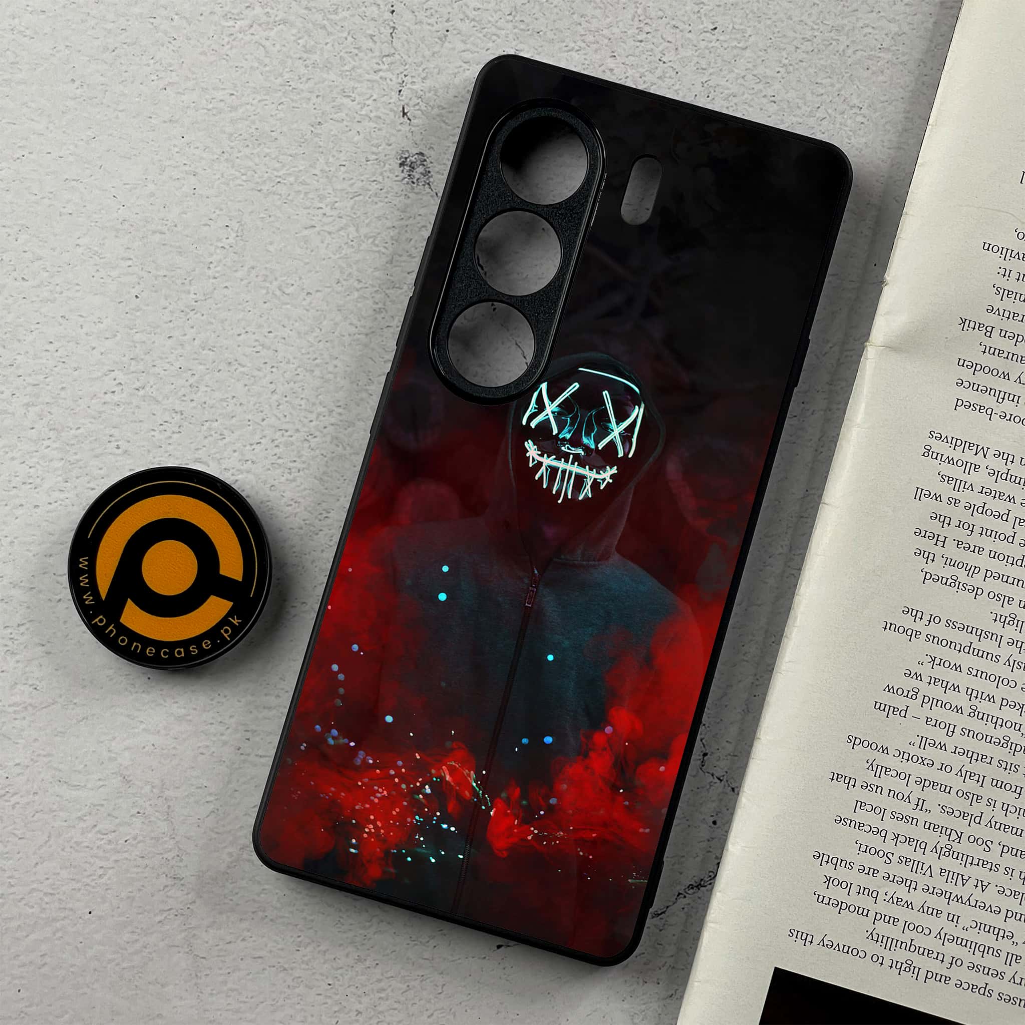 Tecno Camon 40 - Anonymous 2.0 Series - Premium Metal Printed Soft Bumper Shockproof Case