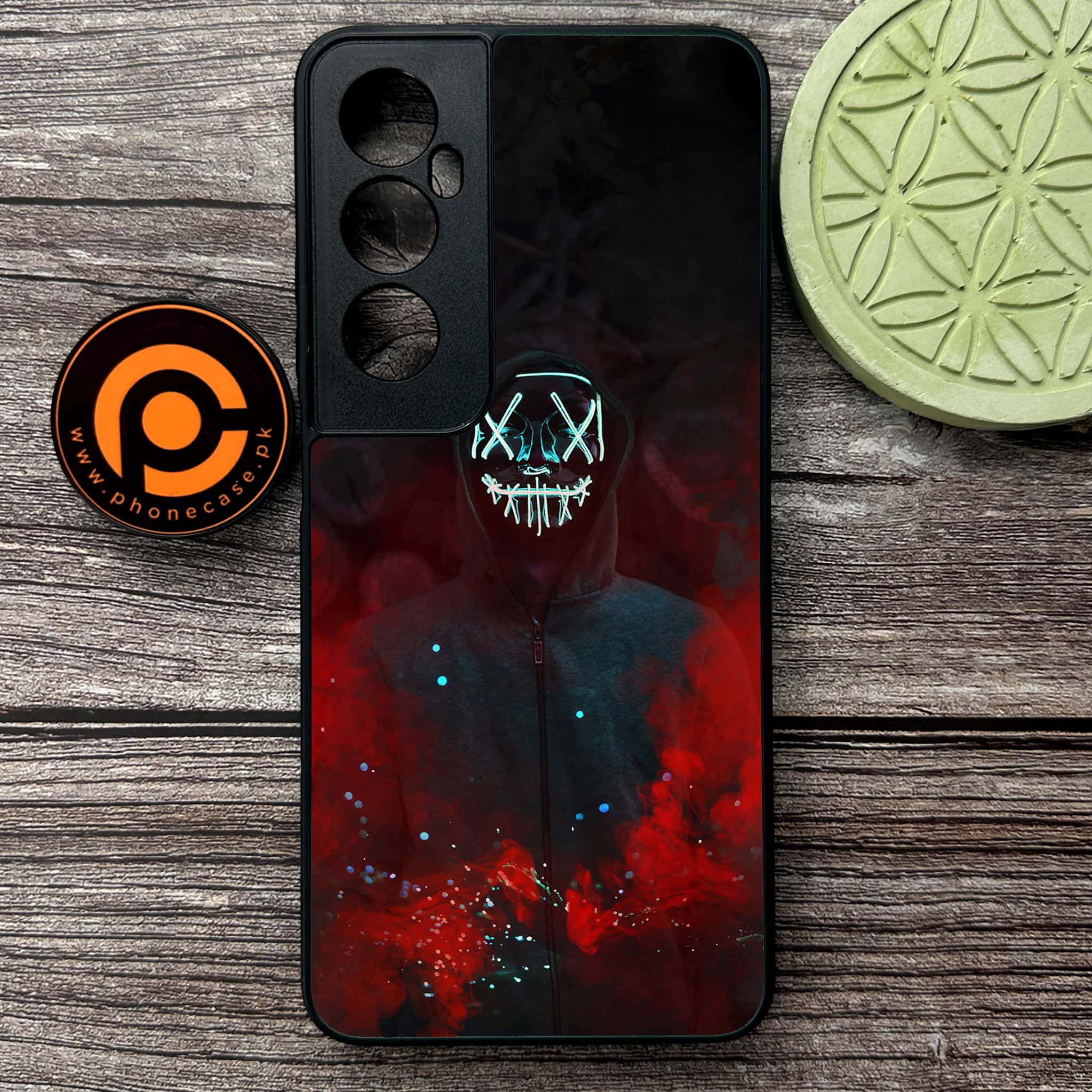 Realme C65  - Anonymous 2.0 Series - Premium Metal Printed soft Bumper shock Proof Case