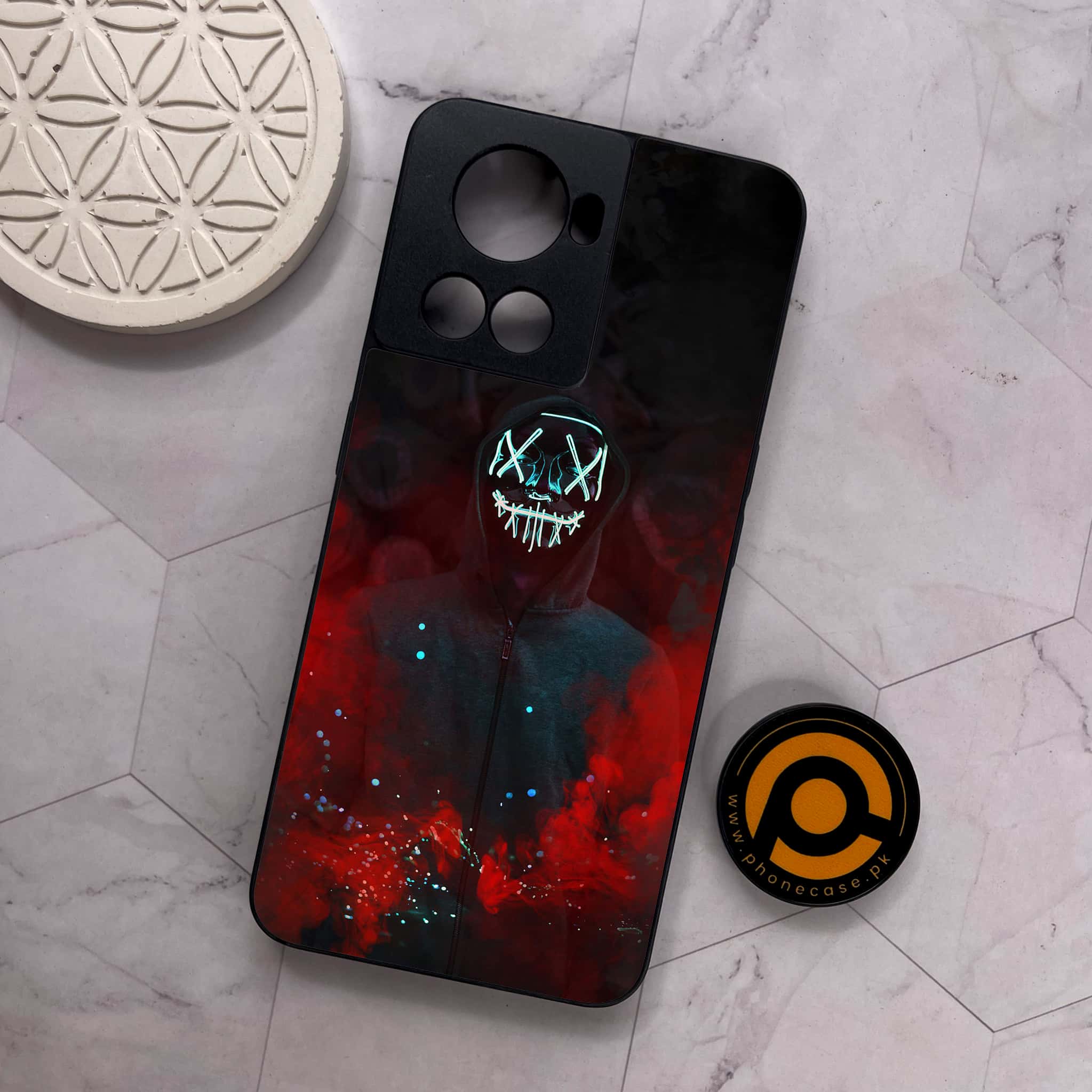 OnePlus 10R - Anonymous 2.0 Series - Premium Metal Printed soft Bumper shock Proof Case
