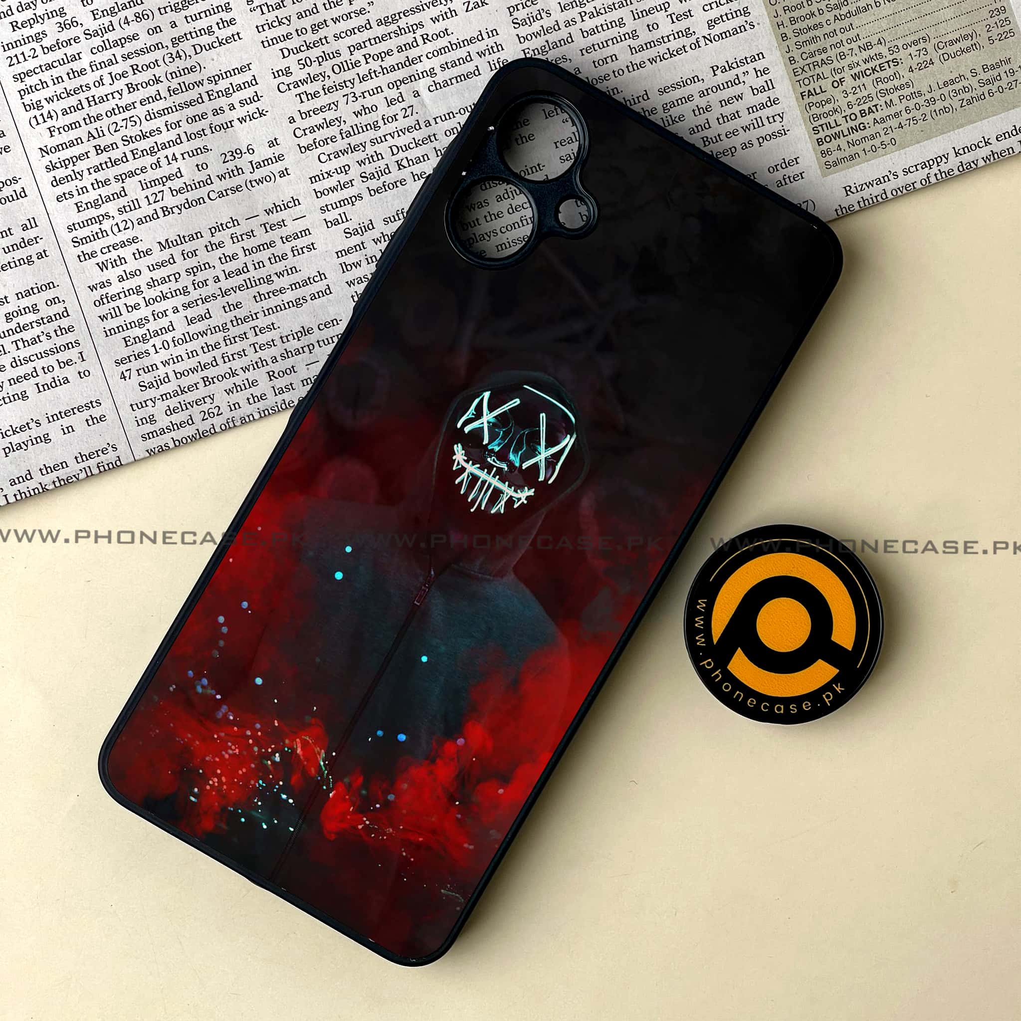 Samsung Galaxy A06  - Anonymous 2.0 Series - Premium Metal Printed soft Bumper shock Proof Case