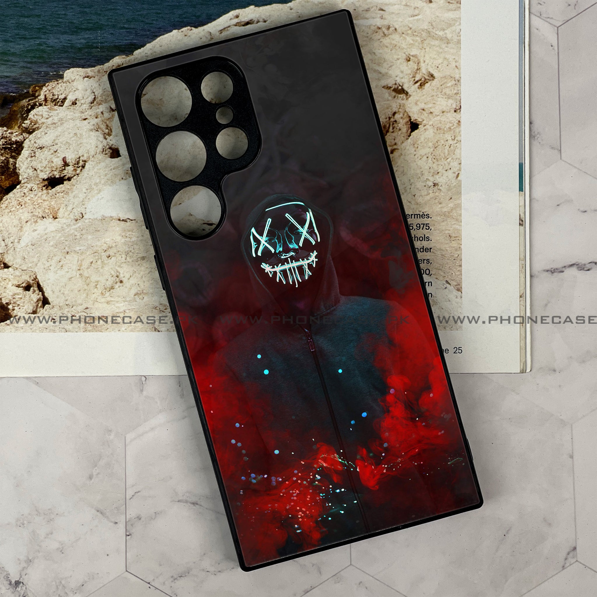 Galaxy S21 Ultra - Anonymous 2.0 Series - Premium Metal Printed soft Bumper shock Proof Case