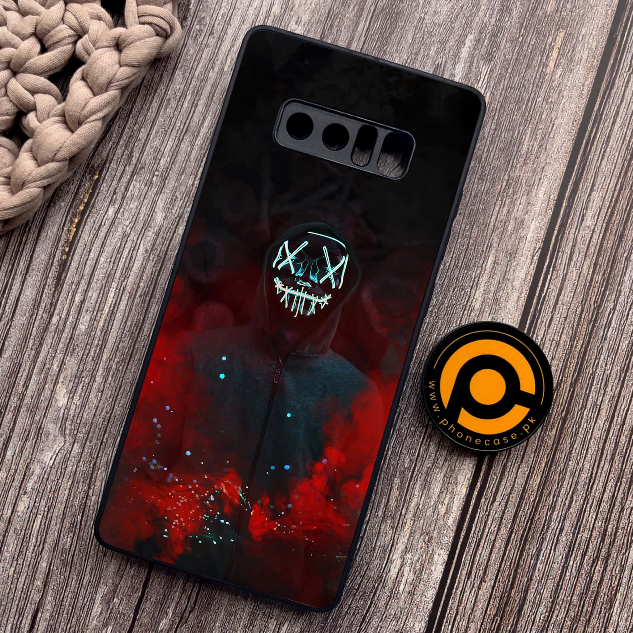 Samsung Galaxy Note 8 - Anonymous 2.0 Series - Premium Metal Printed soft Bumper shock Proof Case