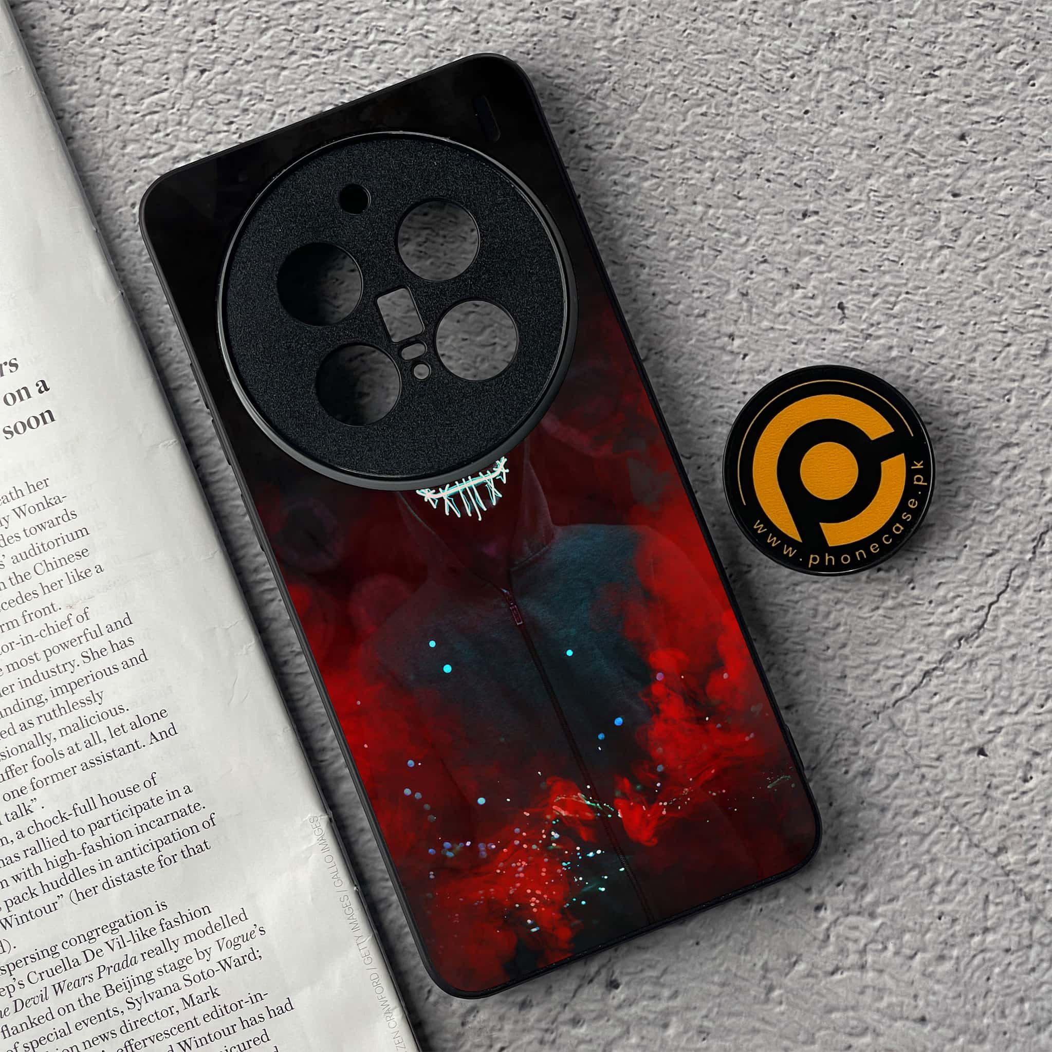 Vivo X200 Pro - Anonymous 2.0 Series - Premium Metal  Printed soft Bumper shock Proof Case
