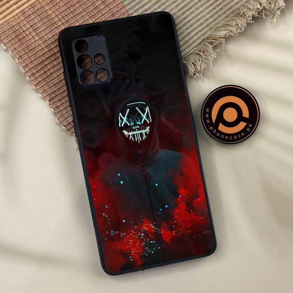 Samsung Galaxy A71 - Anonymous 2.0 Design 3  - Premium Metal Printed soft Bumper shock Proof Case  CS-34450