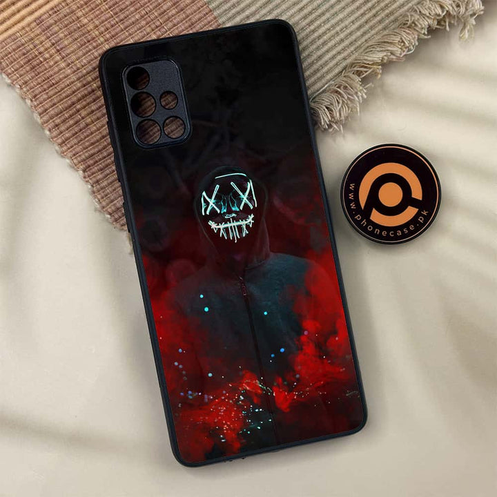 Samsung Galaxy A71 - Anonymous 2.0 Design 3  - Premium Metal Printed soft Bumper shock Proof Case  CS-34450
