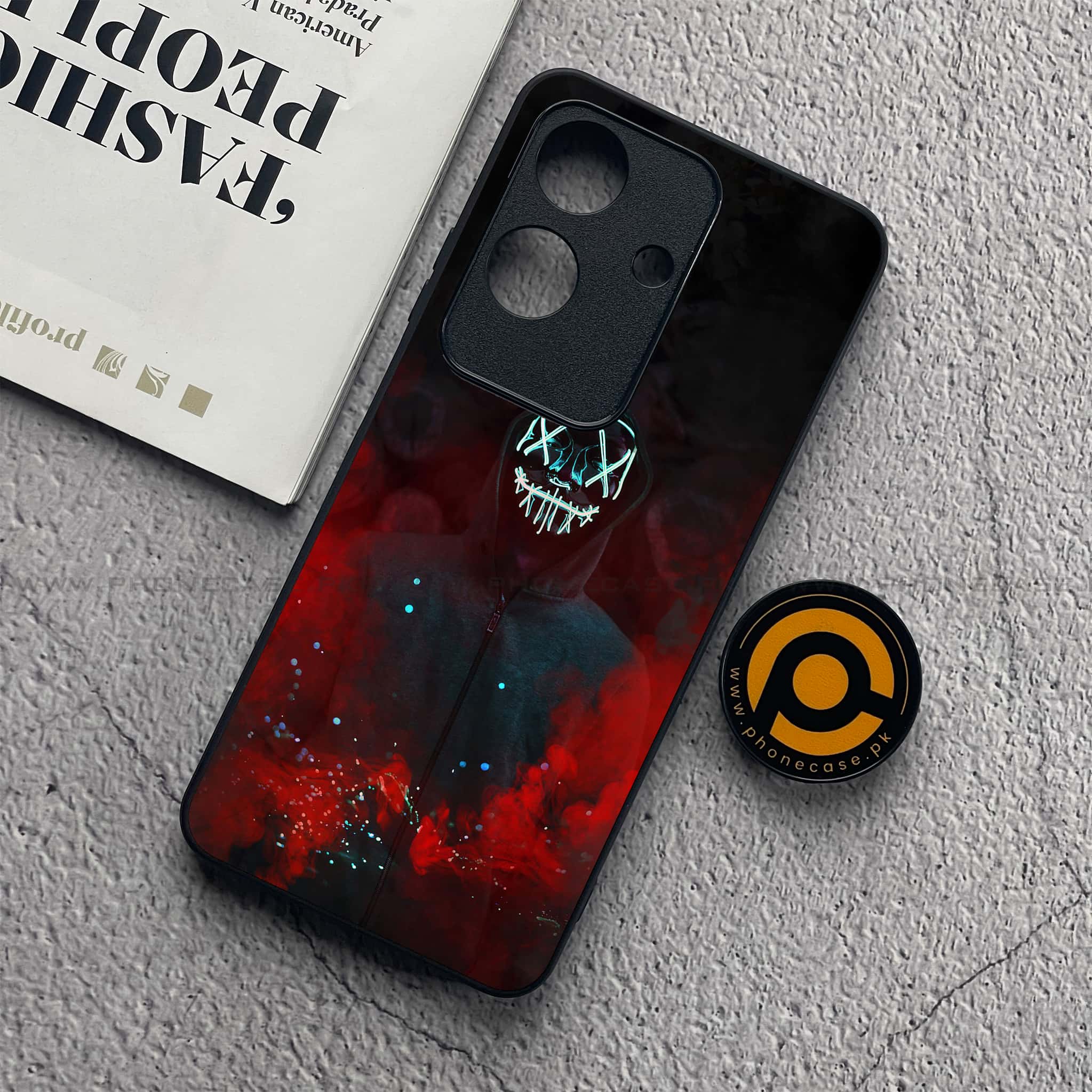 Realme Note 60x - Anonymous 2.0 Series - Premium Metal  Printed soft Bumper shock Proof Case