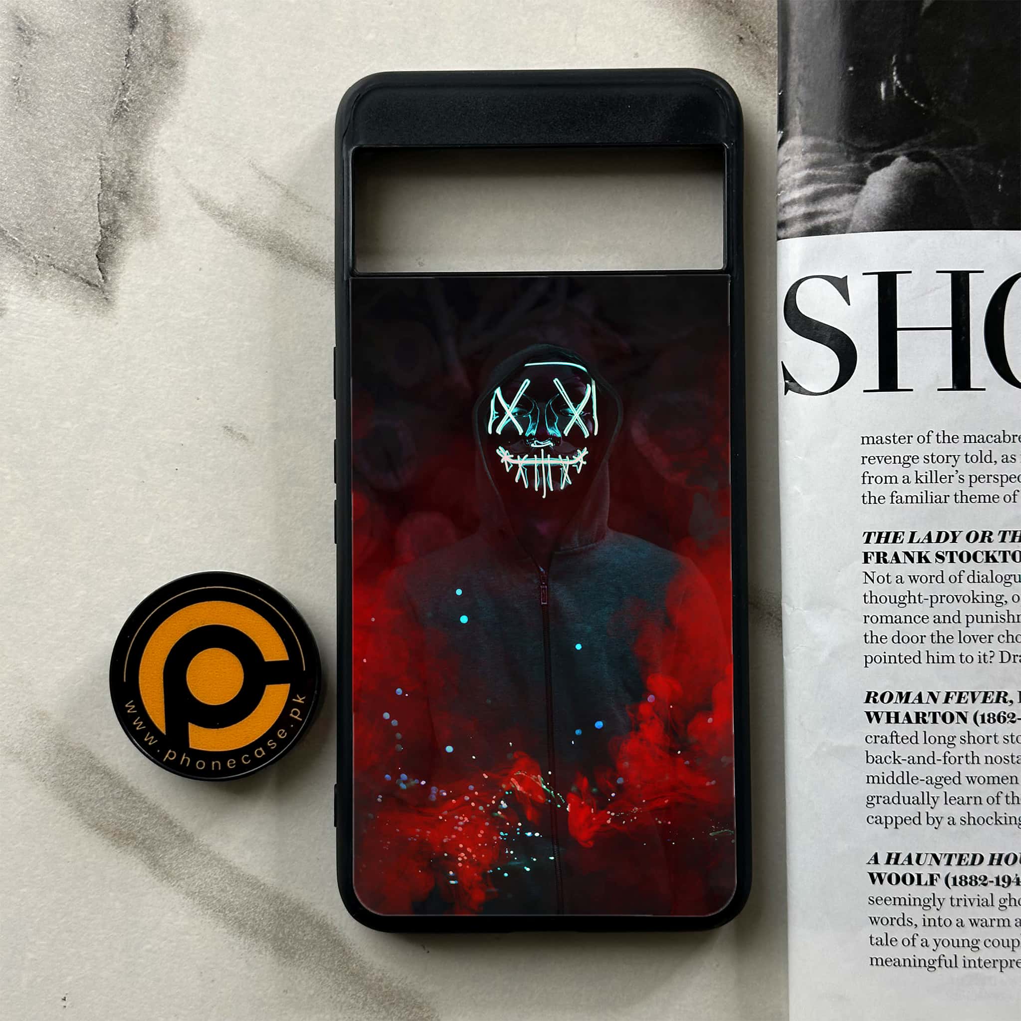 Google Pixel 8a - Anonymous 2.0 Series - Premium Printed soft Bumper Shock Proof Case