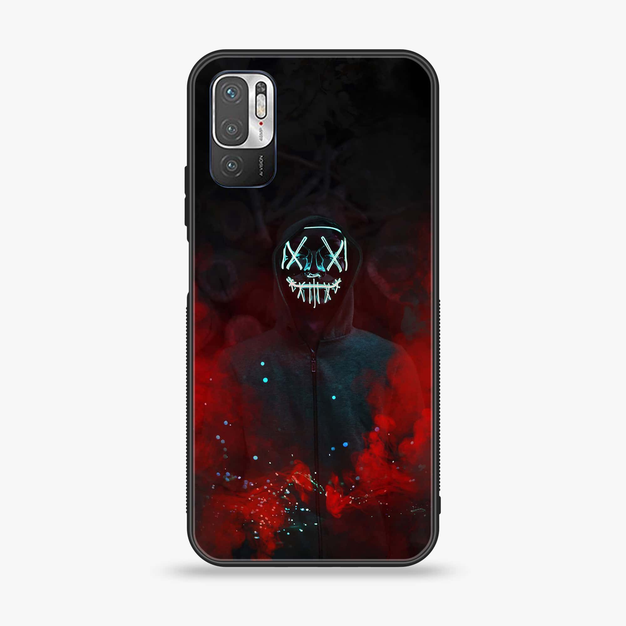 Xiaomi Redmi Note 10 5G - Anonymous 2.0 Series - Premium Printed Glass soft Bumper shock Proof Case