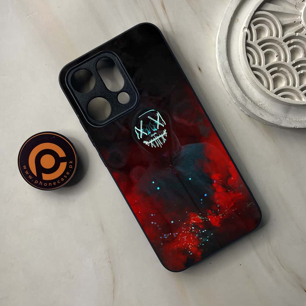 Oppo Reno 14 5G - Anonymous 2.0 Series - Premium Metal Printed soft Bumper shock Proof Case