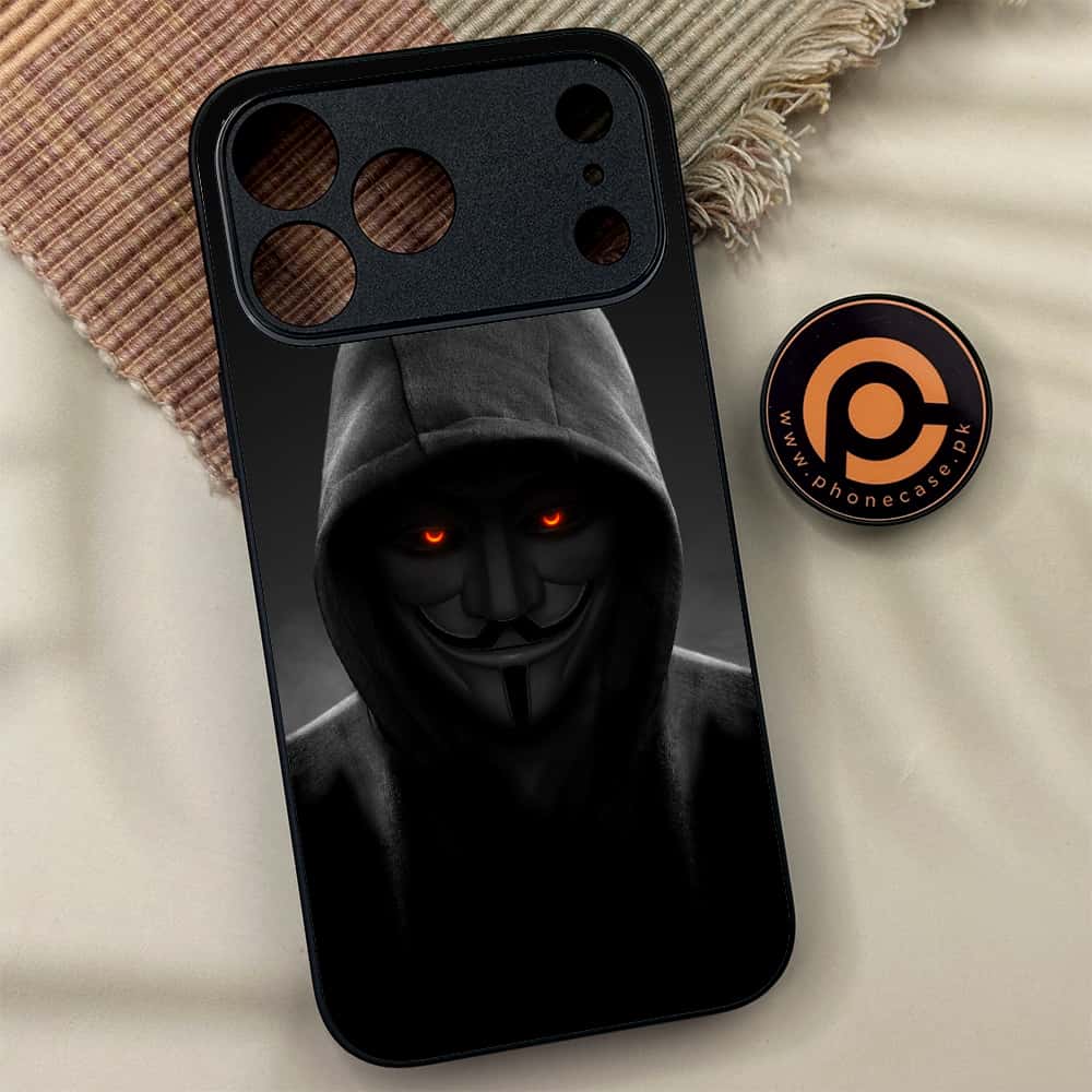 iPhone 17 Pro Max - Anonymous 2.0 Series - Premium Metal Printed soft Bumper shock Proof Case