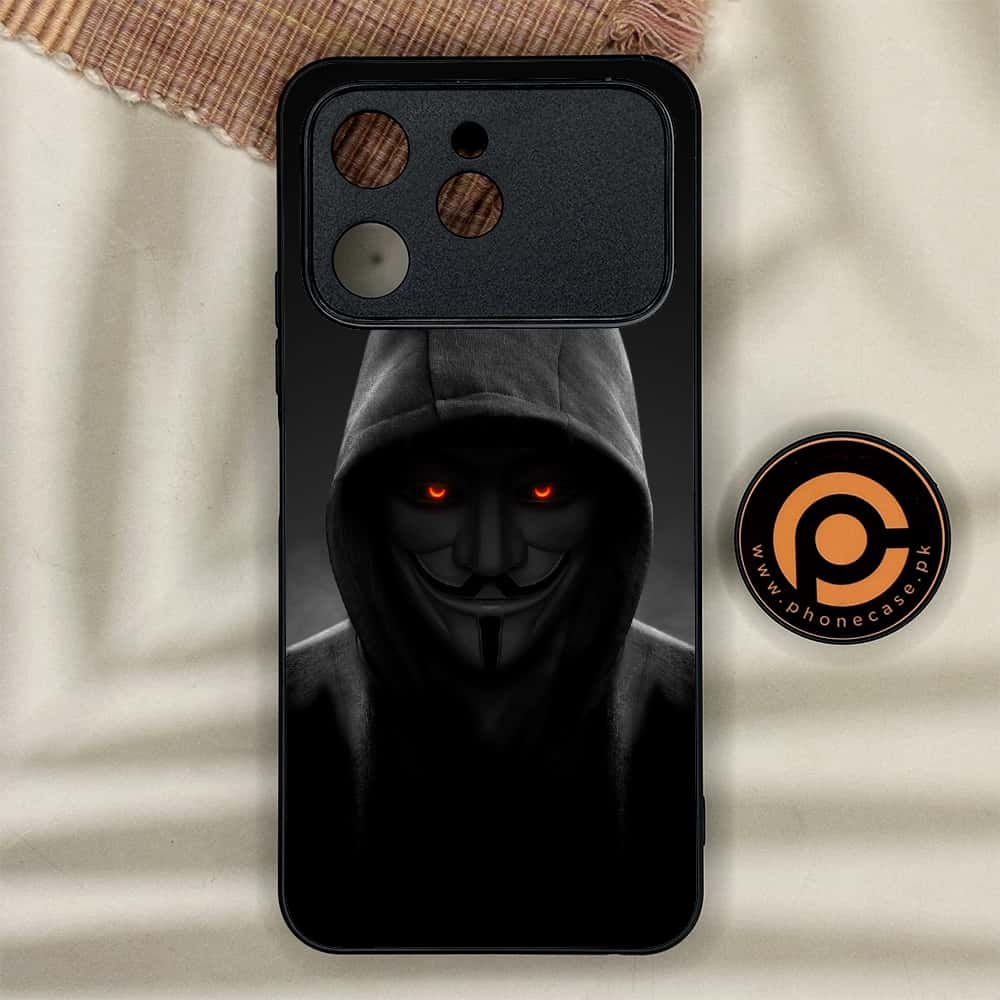 Tecno Spark 40 - Anonymous 2.0 Series - Premium Metal Printed soft Bumper shock Proof Case