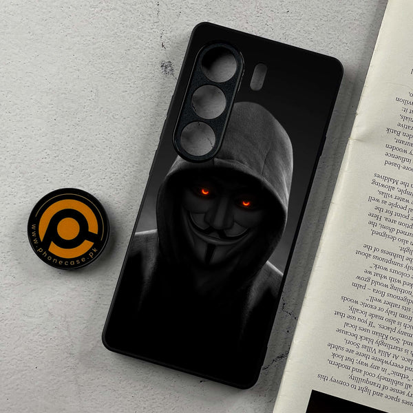 Tecno Camon 40 Pro - Anonymous 2.0 Design 4  - Premium Metal Printed Soft Bumper Shockproof Case  CS-34985 CS-35076