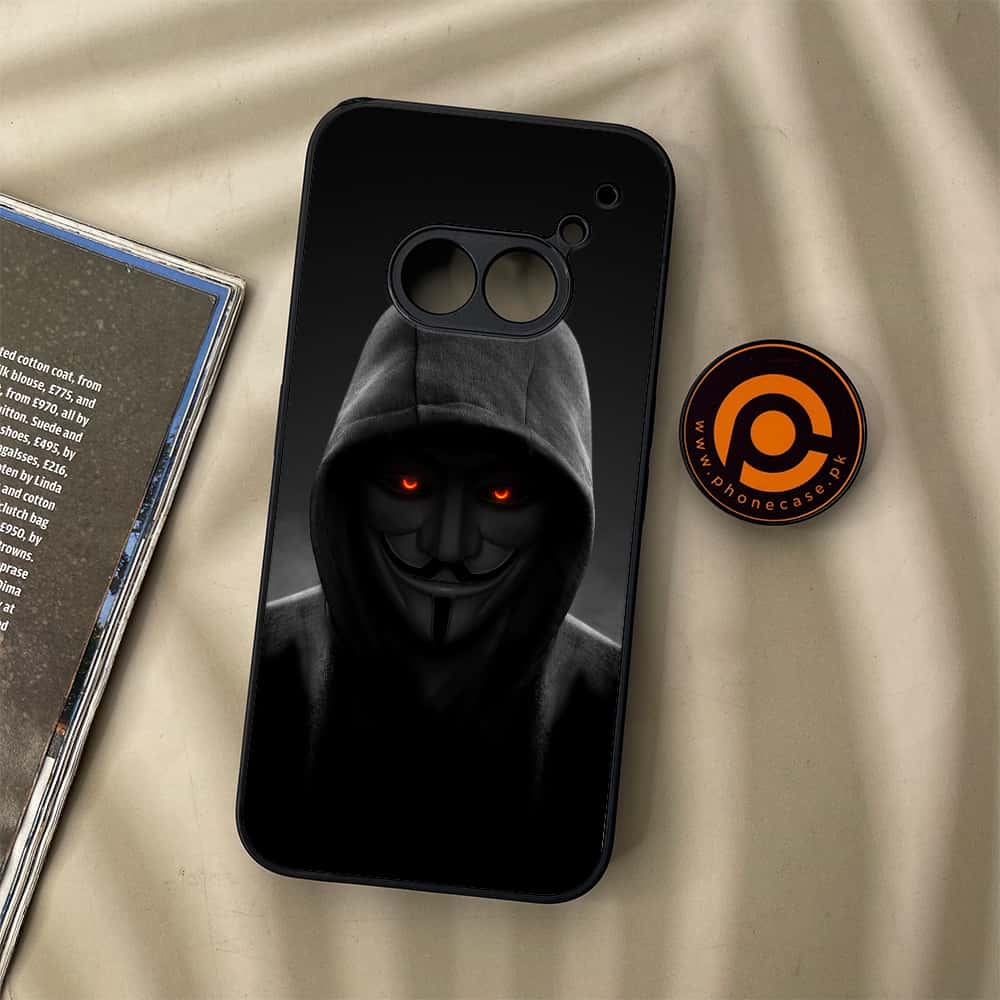 Nothing Phone (2a) - Anonymous 2.0 Series - Premium Metal Printed soft Bumper Shock Proof Case