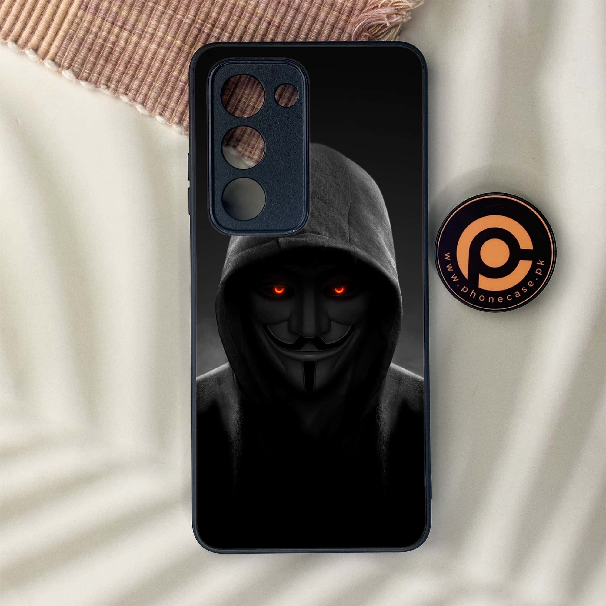 Oppo A5 2025 - Anonymous 2.0 Series - Premium Metal Printed soft Bumper shock Proof Case