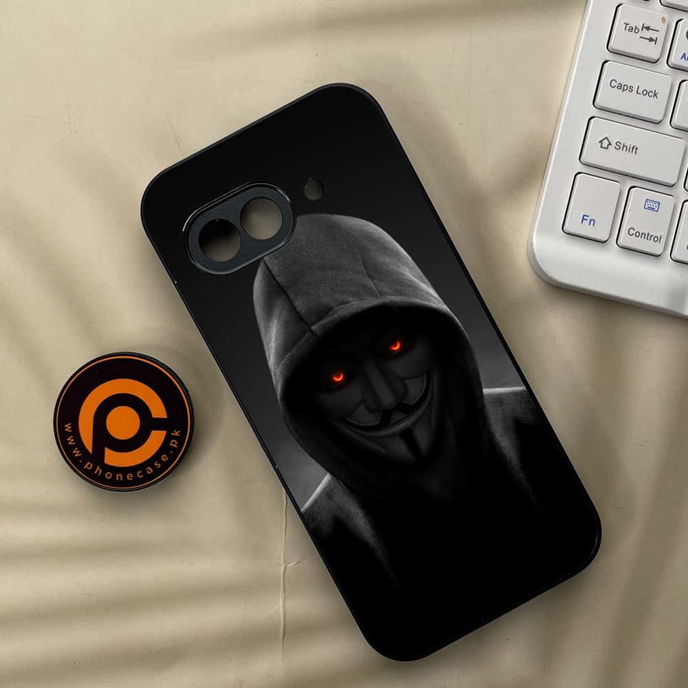 Google Pixel 9a - Anonymous 2.0 Series - Premium Metal Printed soft Bumper Shock Proof Case