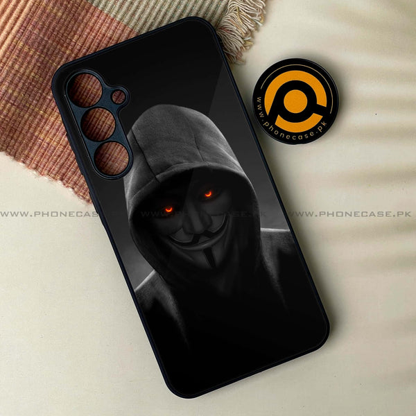 Samsung Galaxy A25 - Anonymous 2.0  Design 4 - Premium Printed Glass soft Bumper shock Proof Case CS-33710