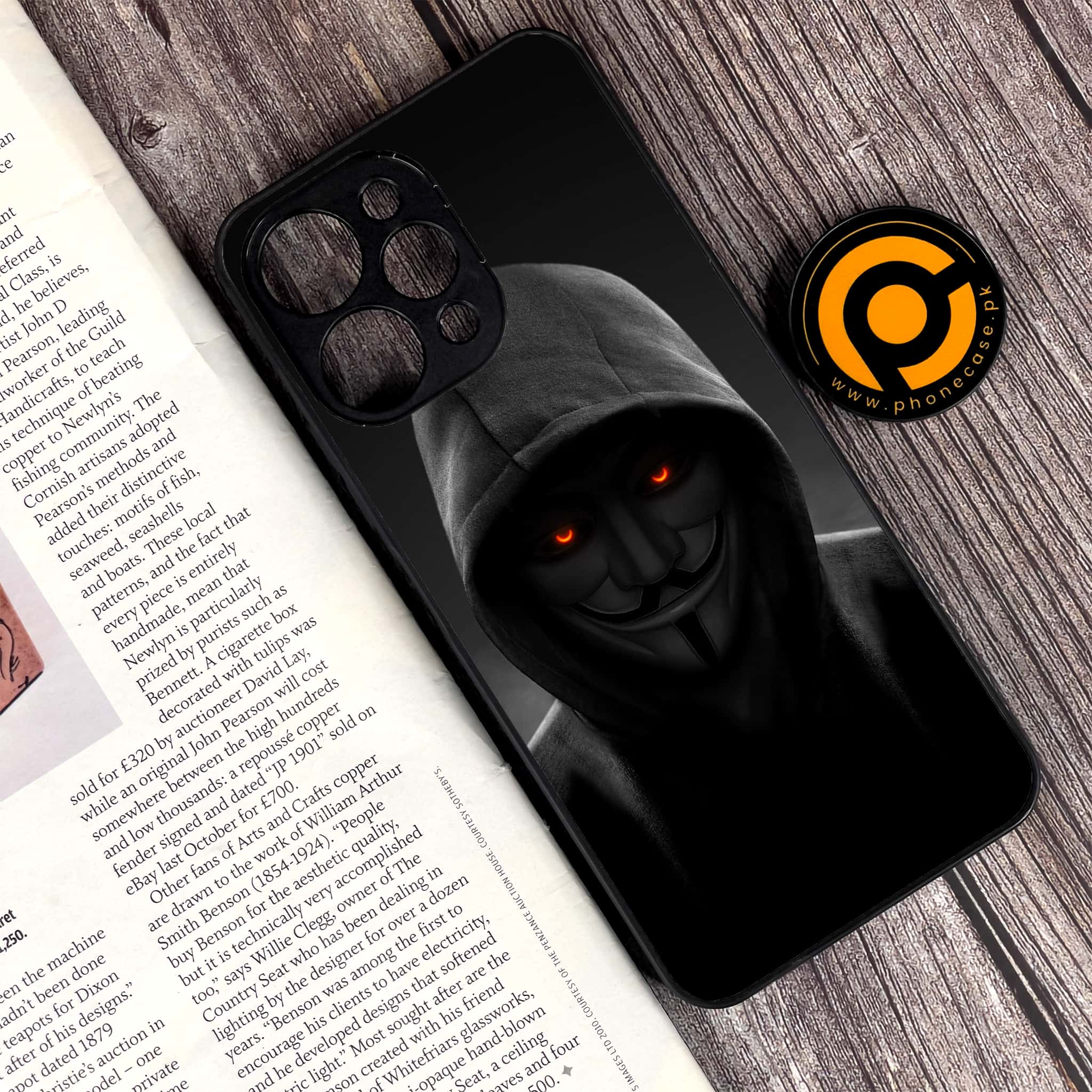 Xiaomi Redmi 12 - Anonymous 2.0 Series - Premium Printed Glass soft Bumper shock Proof Case