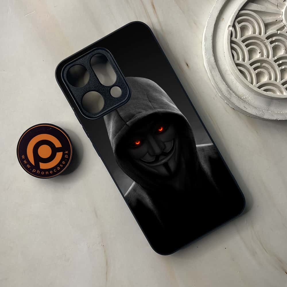 Oppo Reno 14 5G - Anonymous 2.0 Series - Premium Metal Printed soft Bumper shock Proof Case