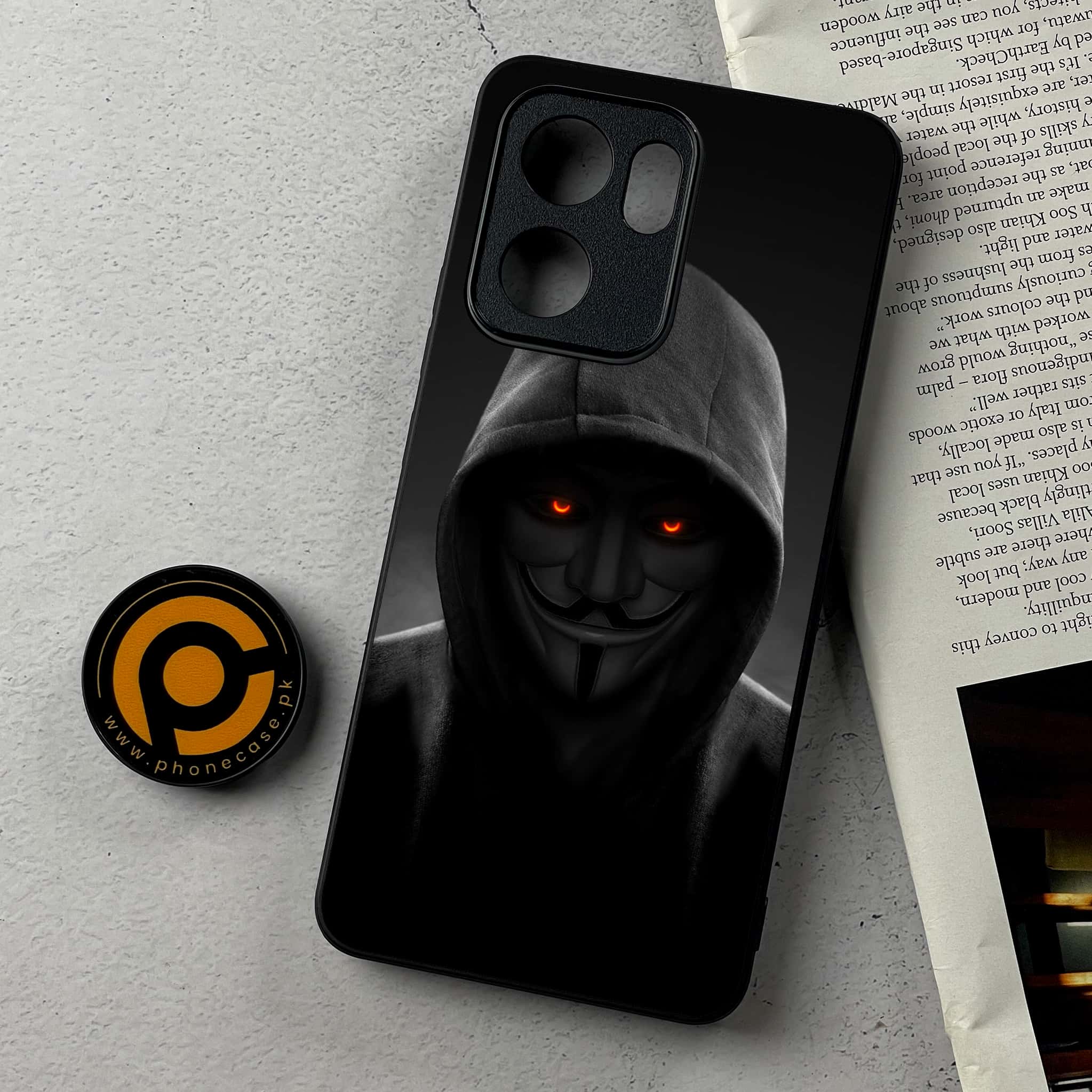 Oppo Reno 13F - Anonymous 2.0 Series - Premium Metal Printed Soft Bumper Shockproof Case