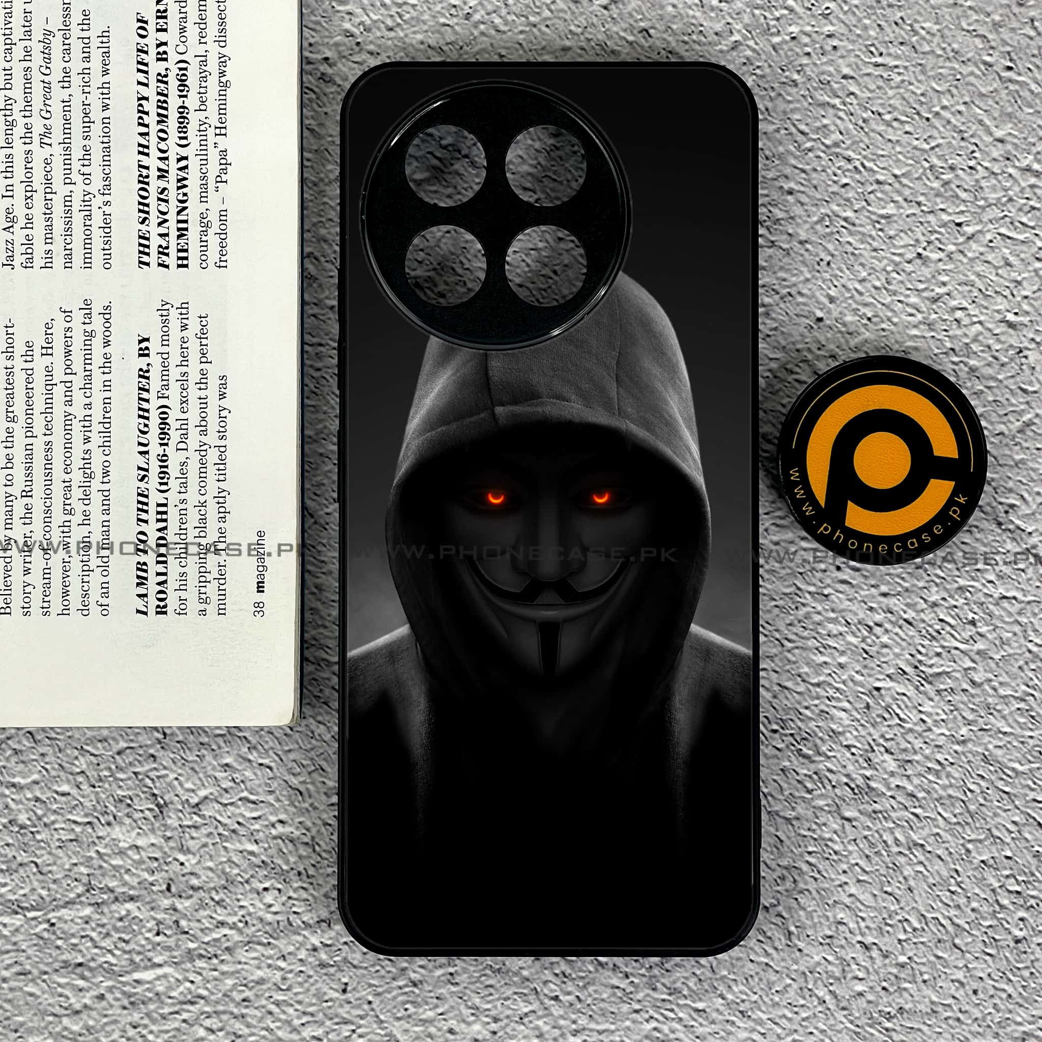 OnePlus 13R - Anonymous 2.0 Series - Premium Printed Glass soft Bumper shock Proof Case