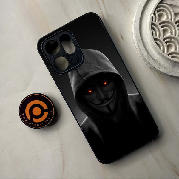 Oppo Reno 14F - Anonymous 2.0 Design 4 - Premium Metal Printed Soft Bumper Shockproof Case  CS-37774