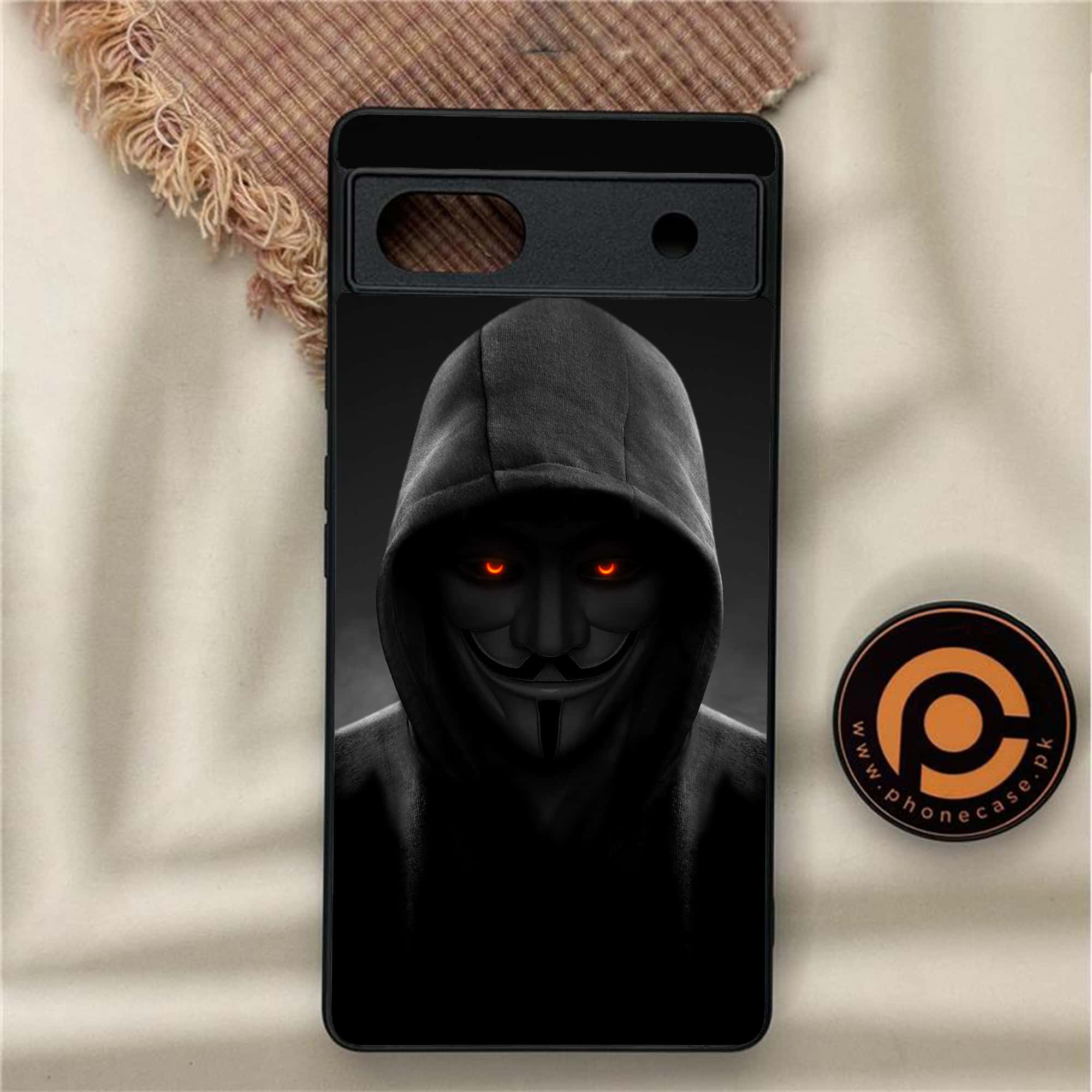 Google Pixel 6A - Anonymous 2.0 Series - Premium Metal Printed soft Bumper Shock Proof Case