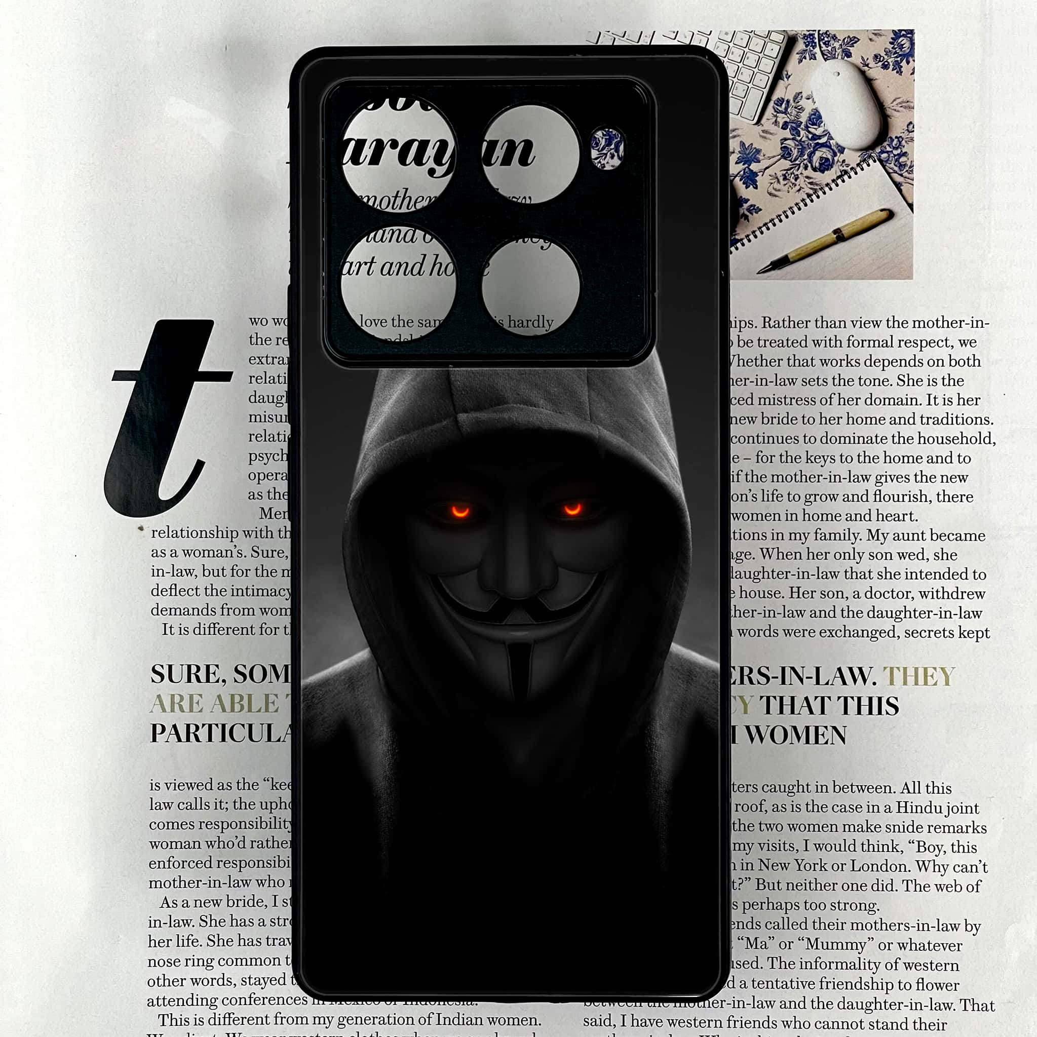Infinix Note 40 Pro Plus -Anonymous 2.0 Series - Premium Metal Printed soft Bumper shock Proof Case