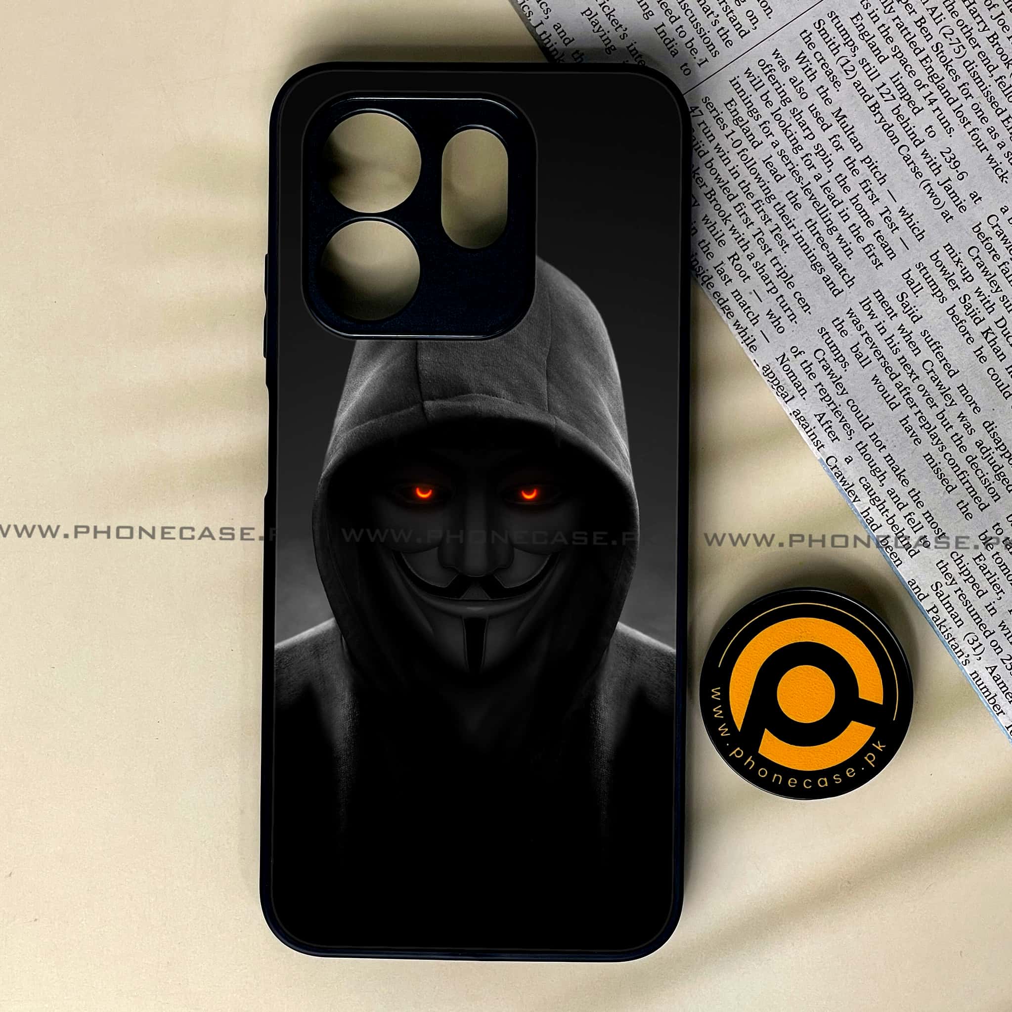 Infinix Smart 9 HD - Anonymous 2.0 Series - Premium Metal Printed soft Bumper shock Proof Case