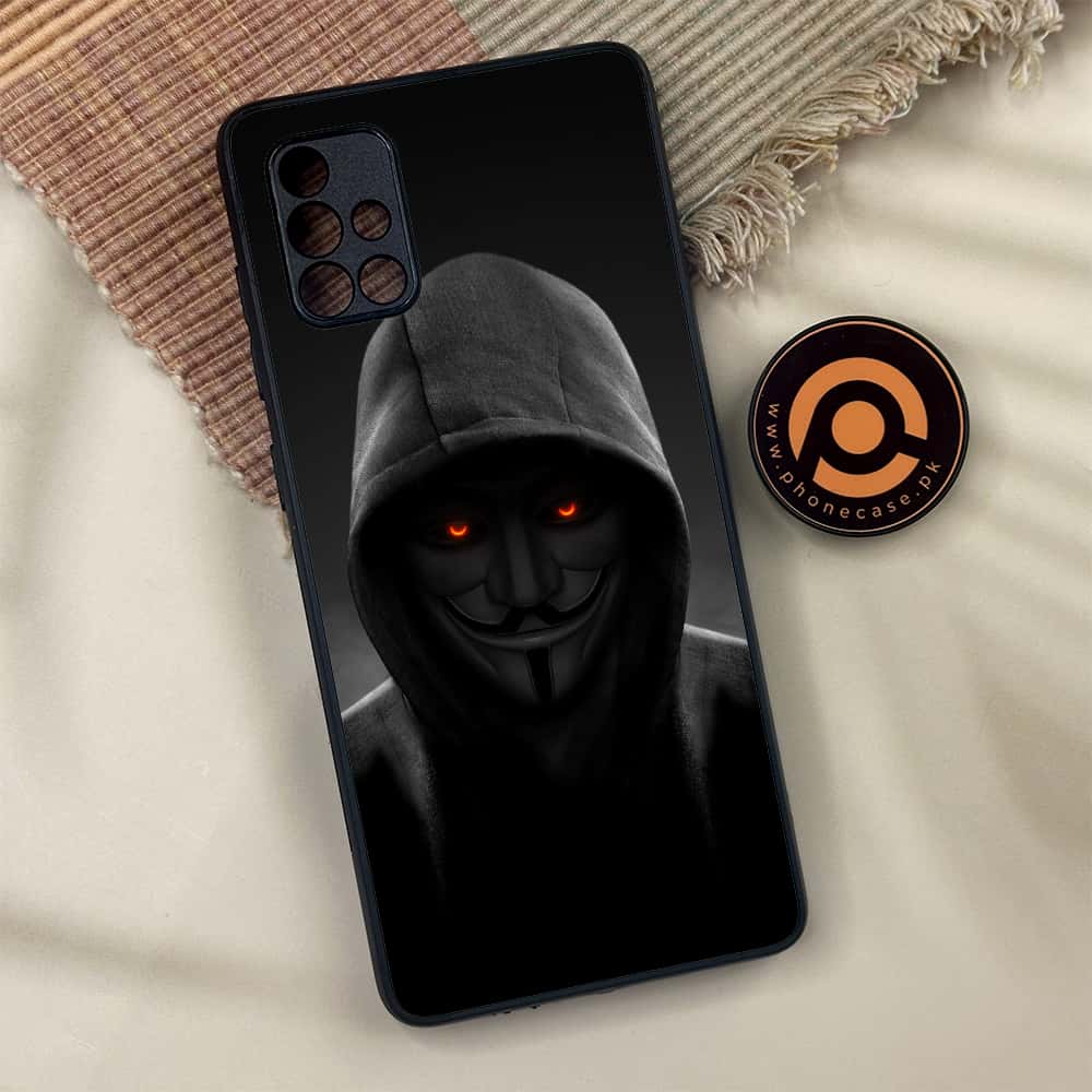 Samsung Galaxy A71 - Anonymous 2.0 Series - Premium Metal Printed soft Bumper shock Proof Case