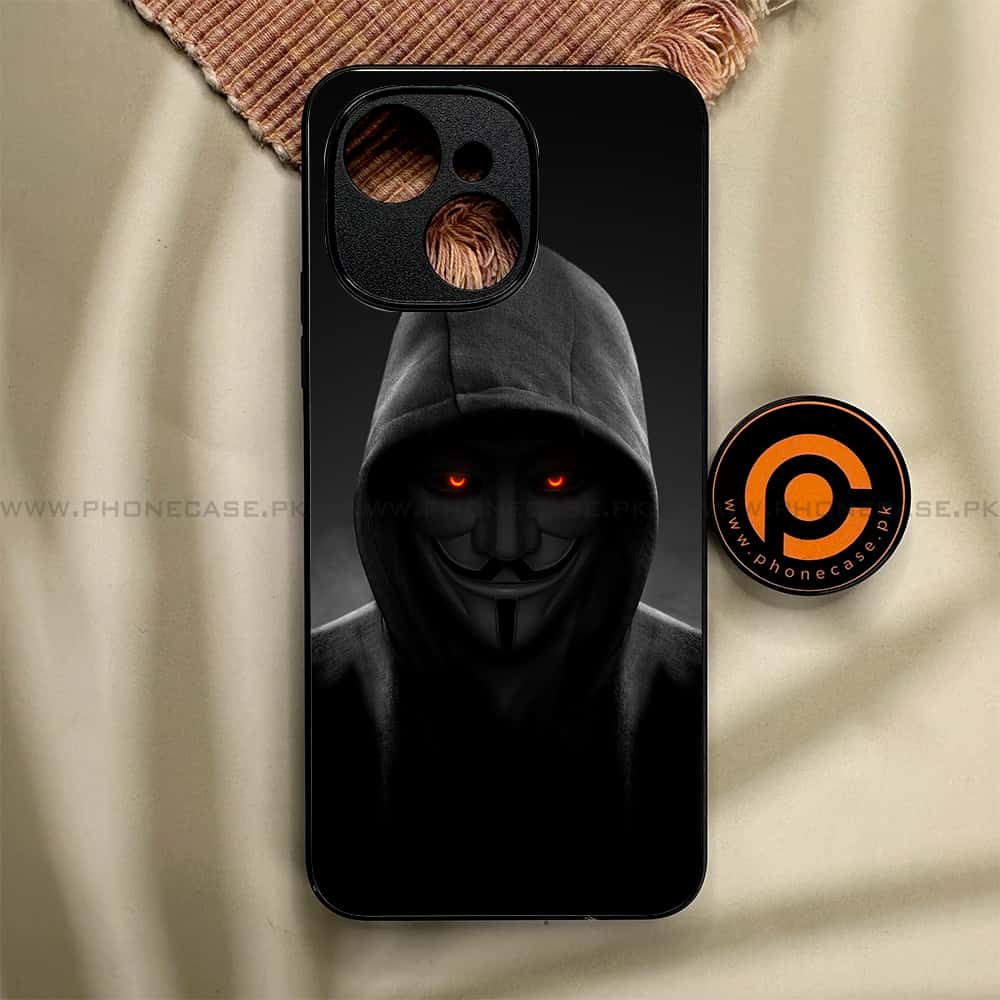 Tecno Spark 40C - Anonymous 2.0 Series - Premium Metal Printed soft Bumper shock Proof Case