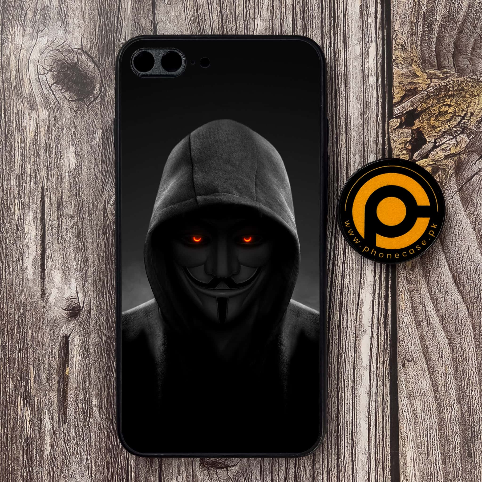 iPhone 7 Plus - Anonymous 2.0   Series - Premium Metal Printed soft Bumper shock Proof Case